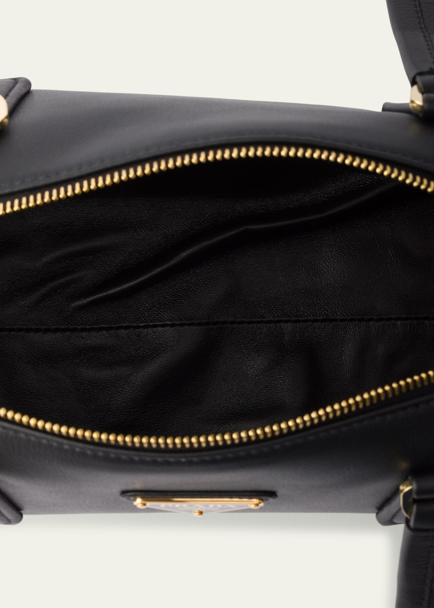 Prada Zip Soft Grain Leather Shoulder Bag - Bergdorf Goodman