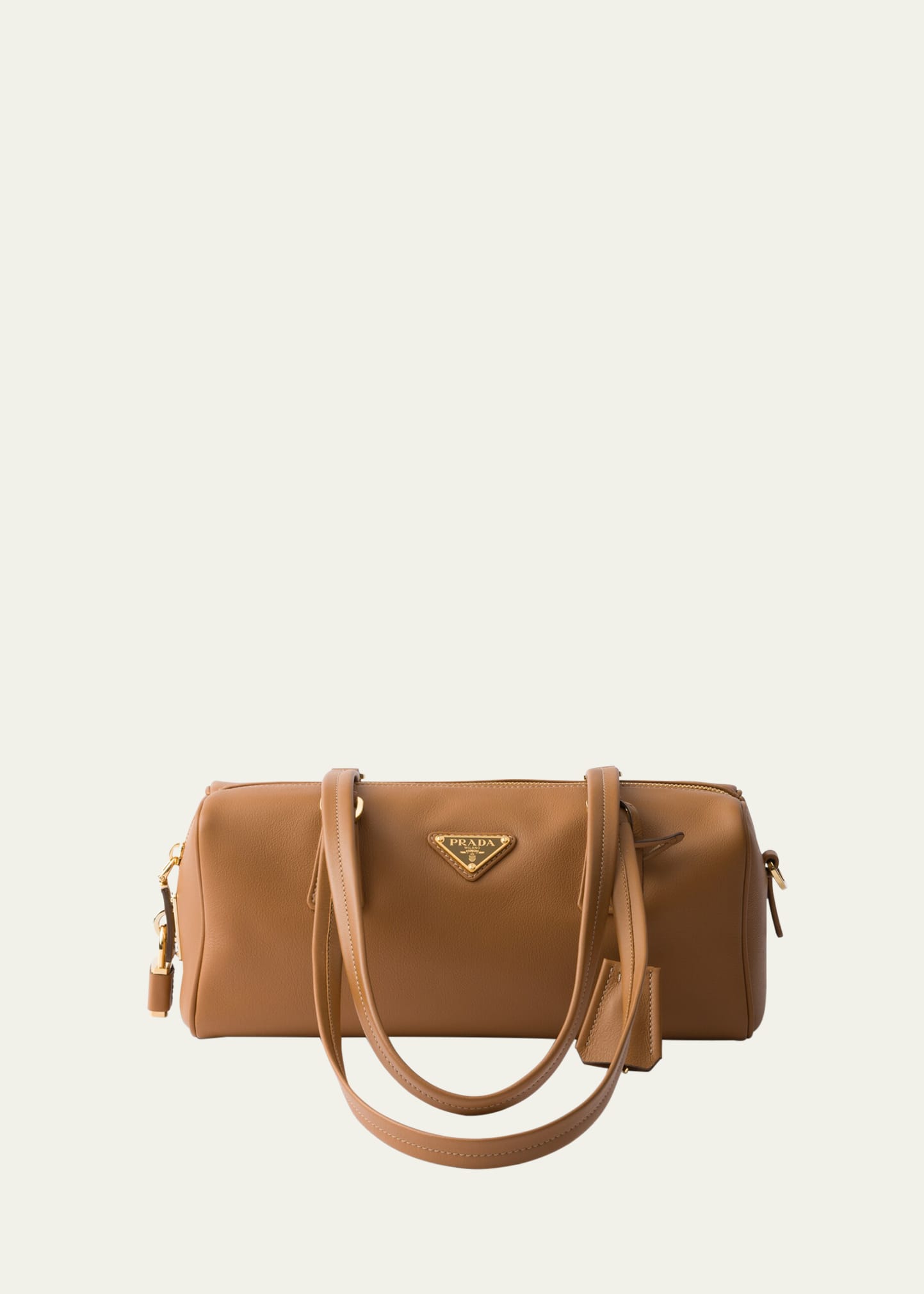 【関税&送料込】Prada Soft Grainy Leather Medium Shooping Ba Black Prada Soft Sound large leather shoulder bag with