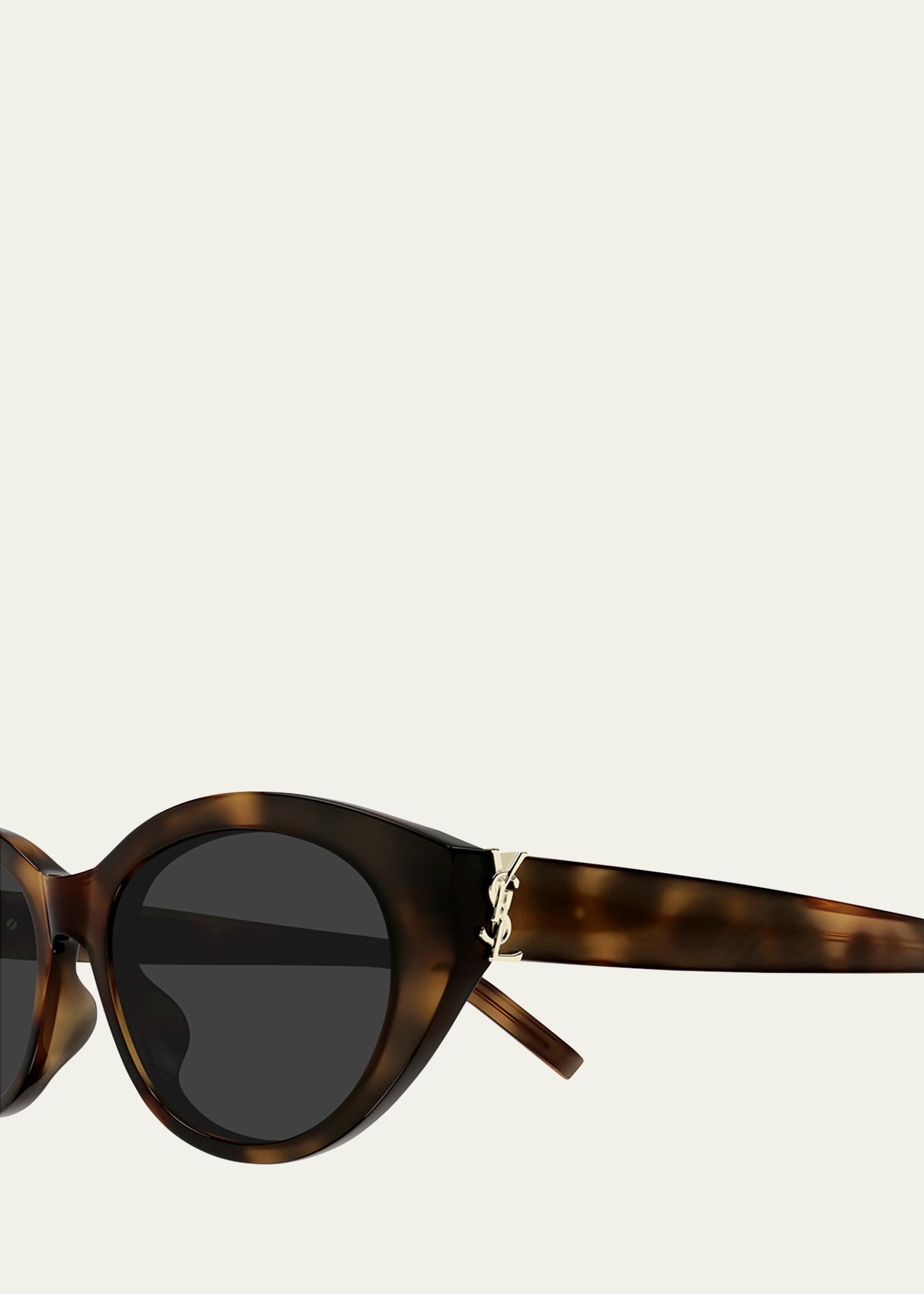 Saint Laurent Recycled Acetate Round Sunglasses - Bergdorf 
