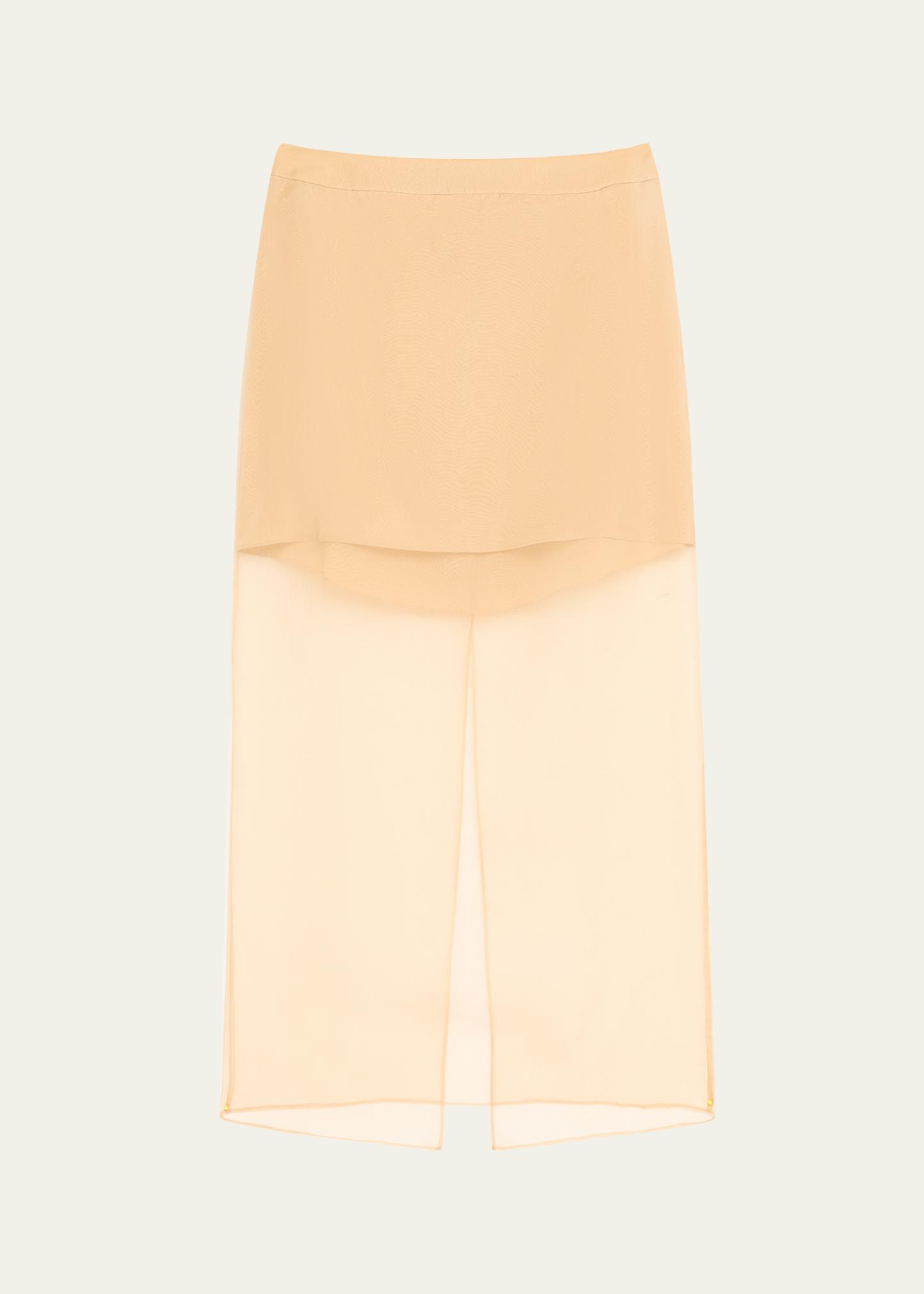 TWP Sylkie Silk Organza Midi Skirt - Bergdorf Goodman