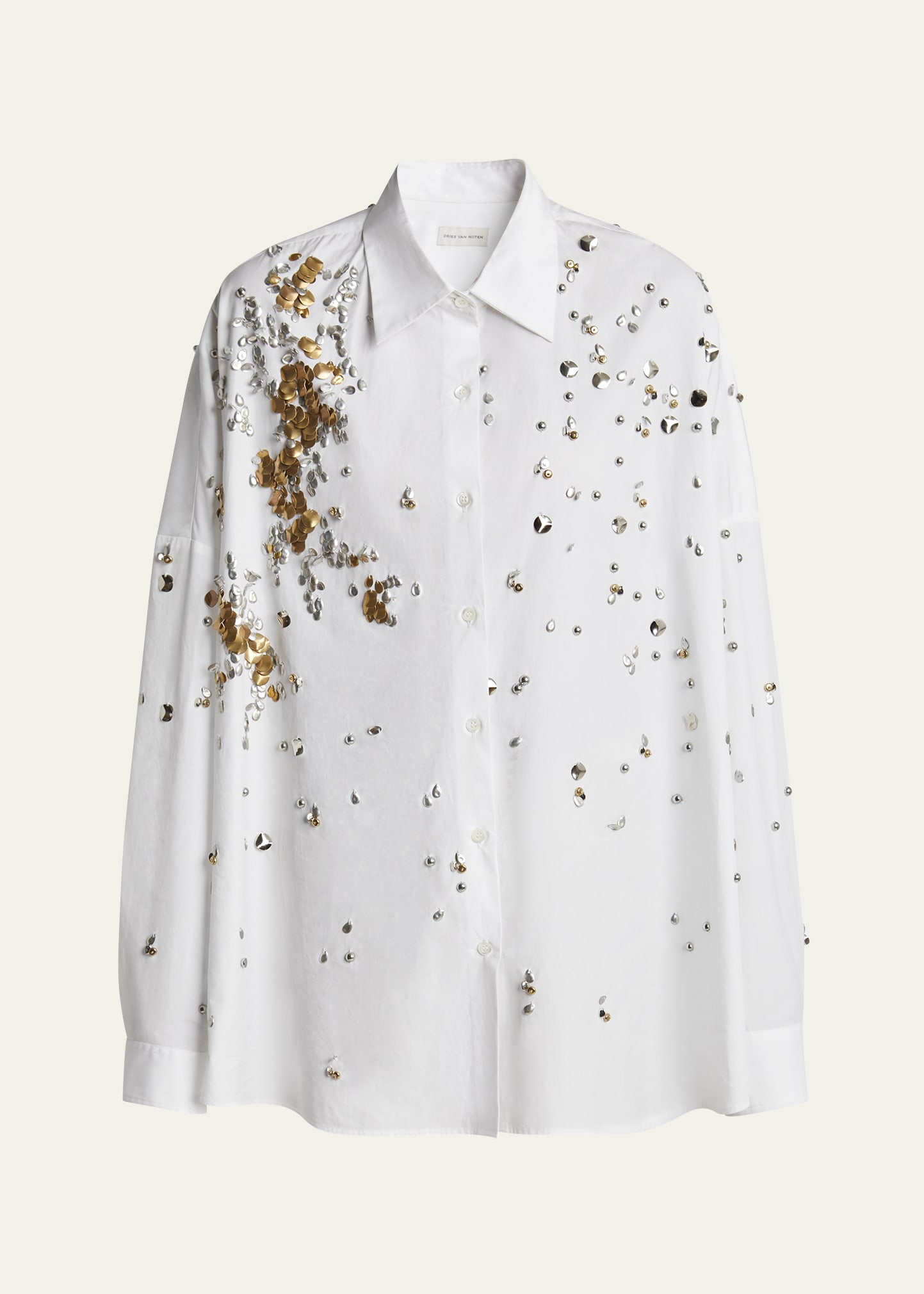 Tシャツ・カットソー Dries Van Noten CASIA CLASSIC SHIRT (251 010700 1466 001) Dries Van Noten - CASIA Shirt in White – Stoy