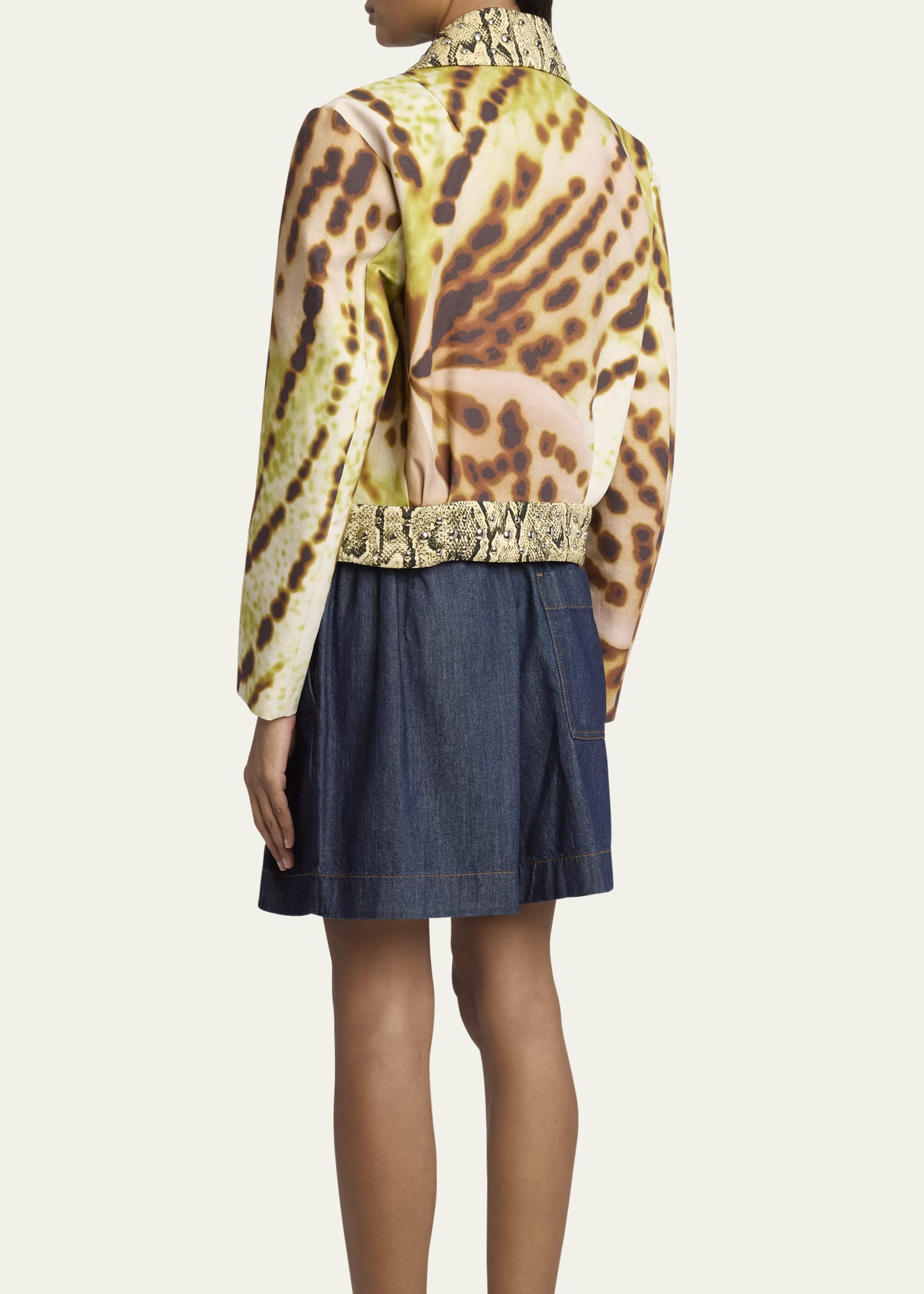 ZIP-UP JACQUARD JACKET Dries Van Noten風 ZIP-UP JACQUARD JACKET Dries Van Noten風