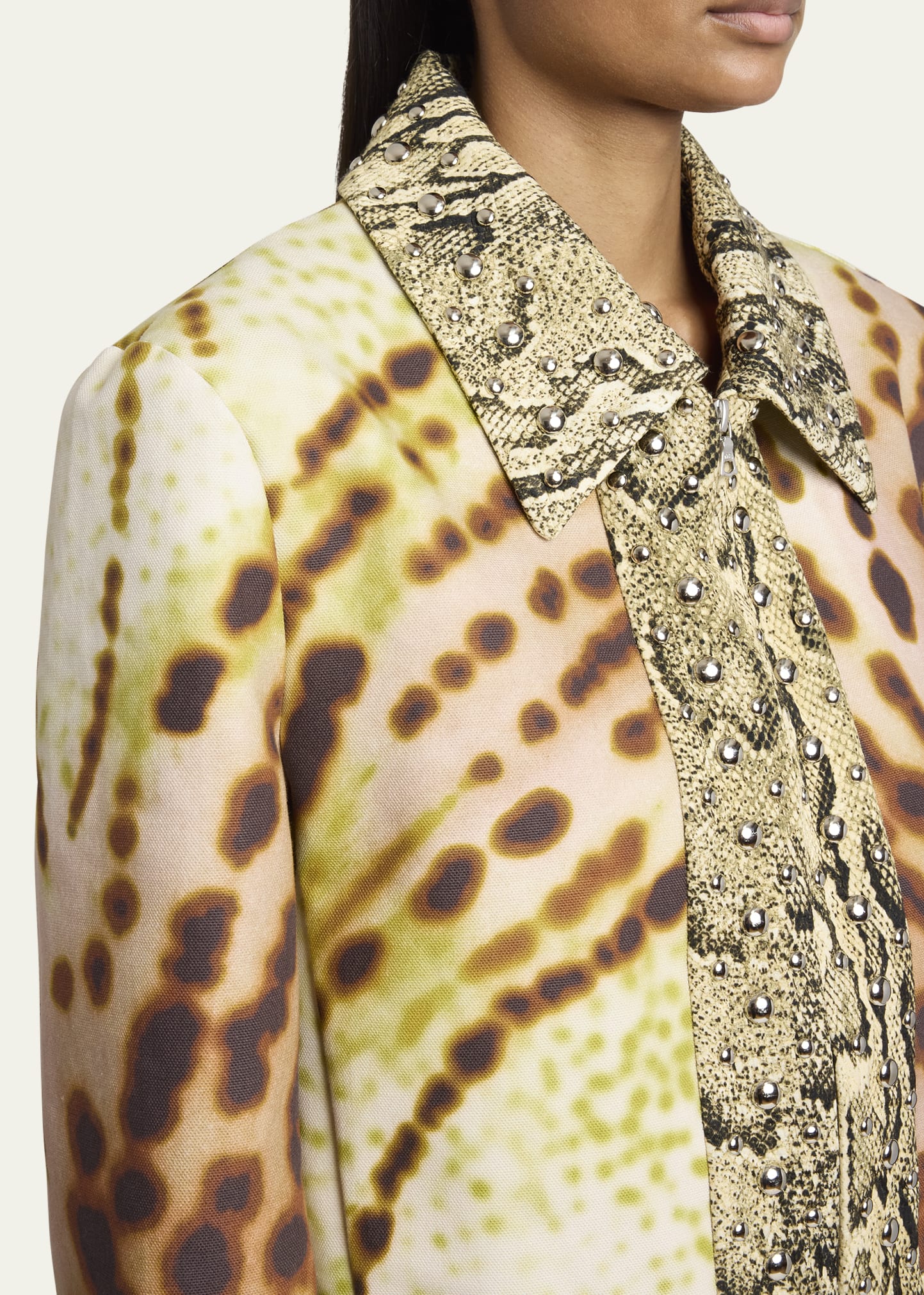 ZIP-UP JACQUARD JACKET Dries Van Noten風 ZIP-UP JACQUARD JACKET Dries Van Noten風