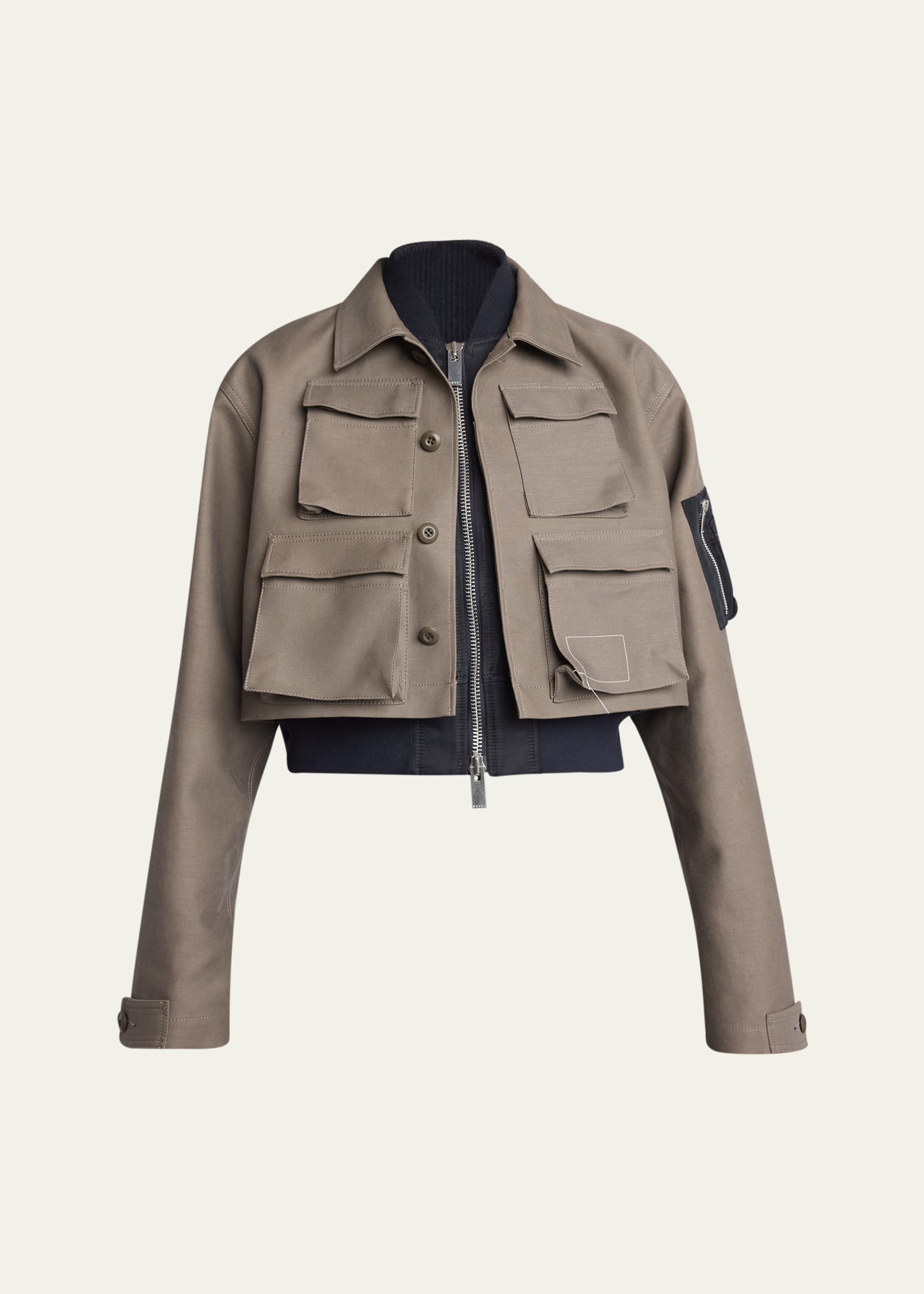 【送料&関税込】Sacai Hybrid Nylon And Ripstop Jacket bg_4966060_100302_m