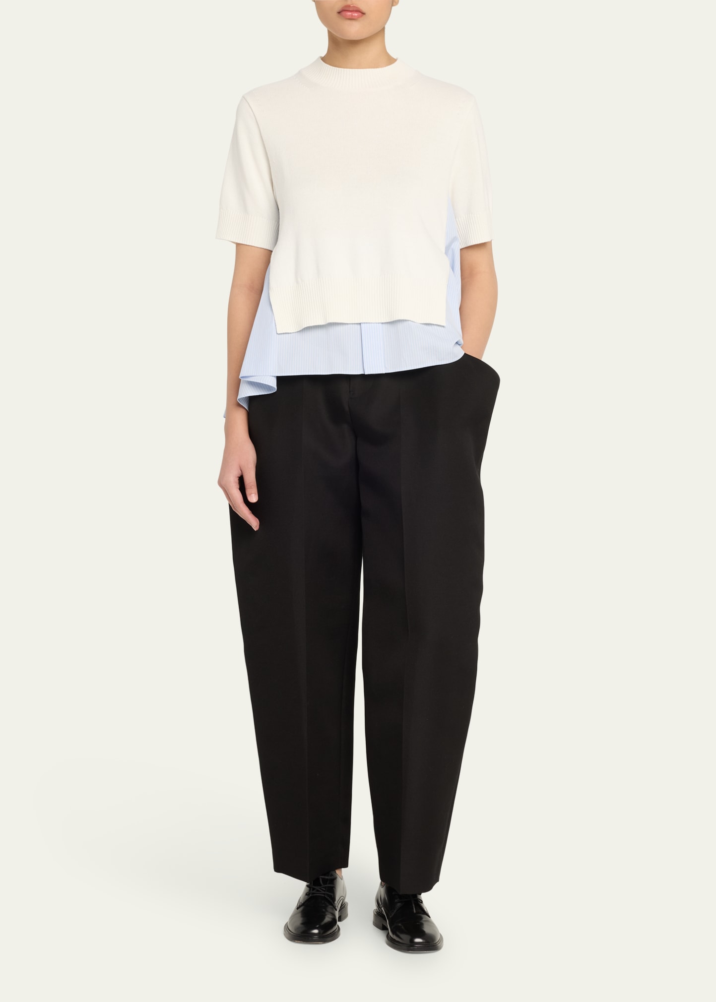 新品 DoubleFaced Silk Cotton Pants black 2 bg_4966069_100106_c