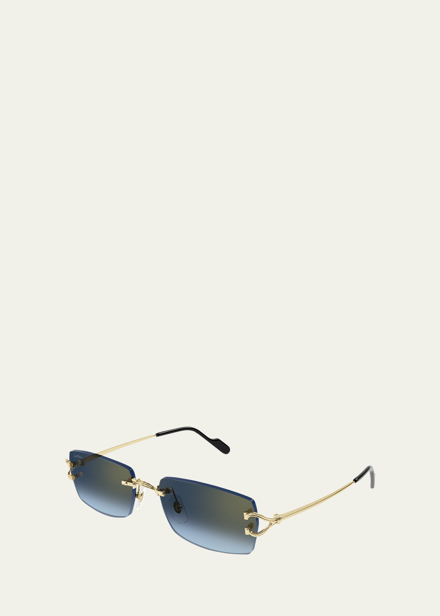 Cartier Men's CT0550SM Metal Rectangle Sunglasses - Bergdorf Goodman