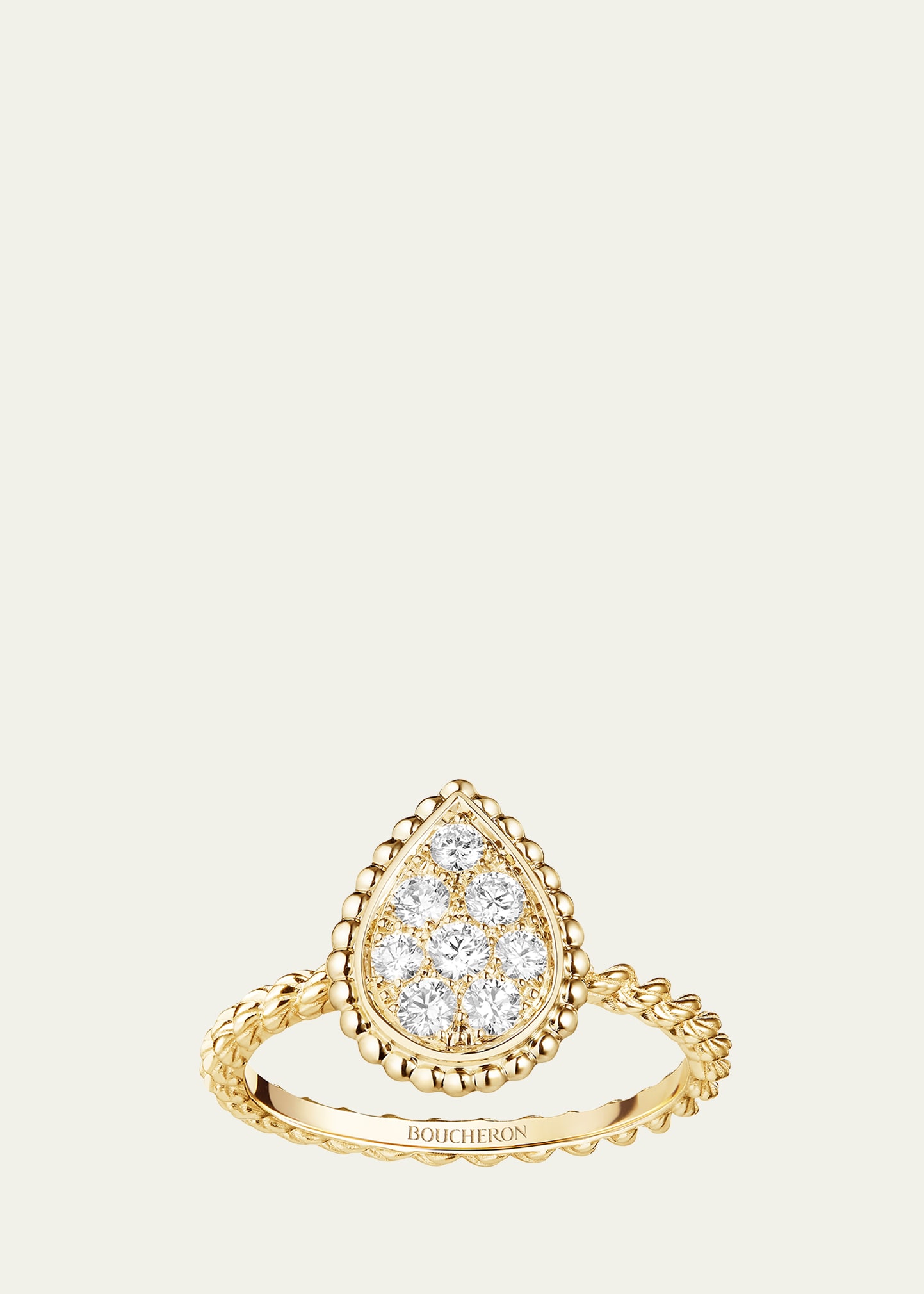 Serpent Boheme S Motif Ring with Diamonds