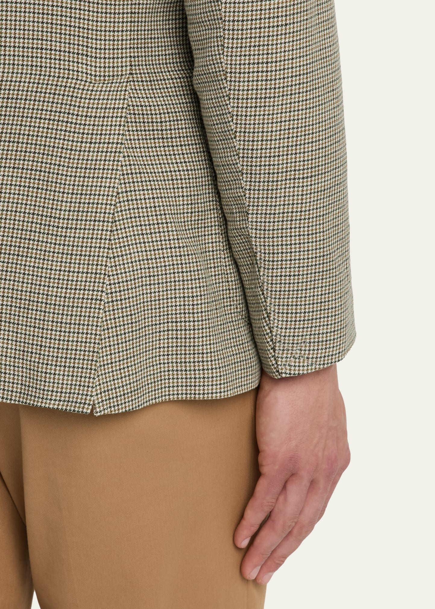 Boglioli Men's Houndstooth Linen-Cotton Jacket - Bergdorf Goodman