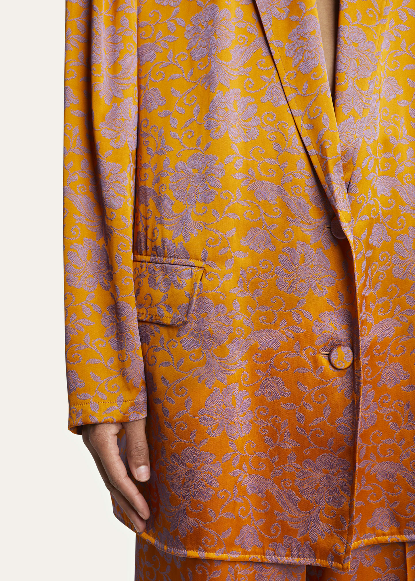 Dries Van Noten Basti Floral Viscose-Blend Jacket - Bergdorf
