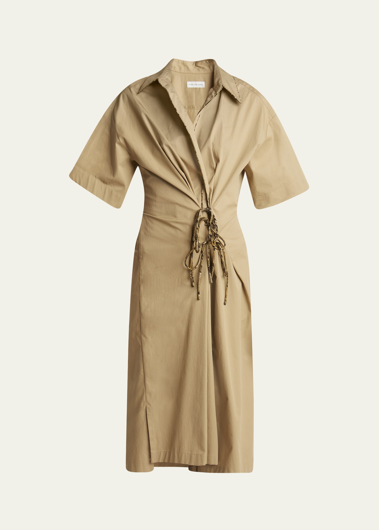 Dries Van Noten Delicky Wrap Midi Shirtdress - Bergdorf Goodman