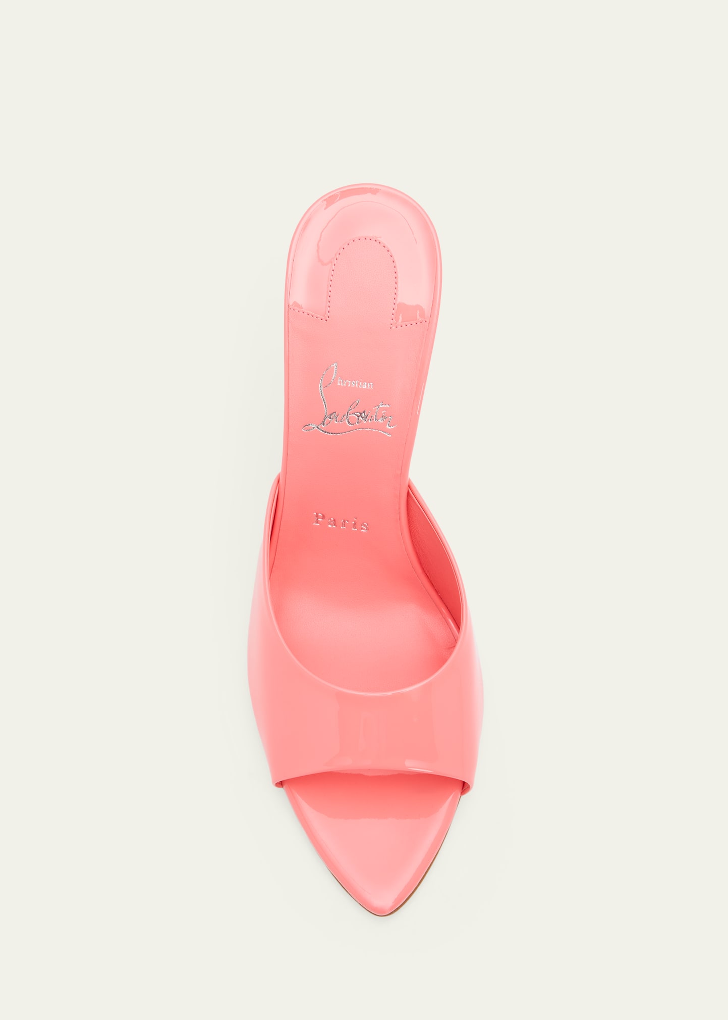 Christian Louboutin 100mm Miss Z Leather Mule Sandals - Bergdorf