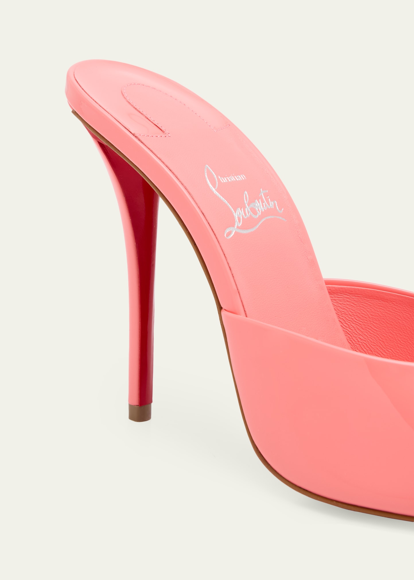 Christian Louboutin 100mm Miss Z Leather Mule Sandals - Bergdorf