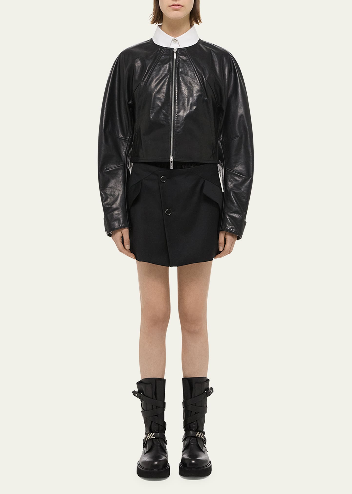 Helmut Lang Articulated Leather Jacket - Bergdorf Goodman