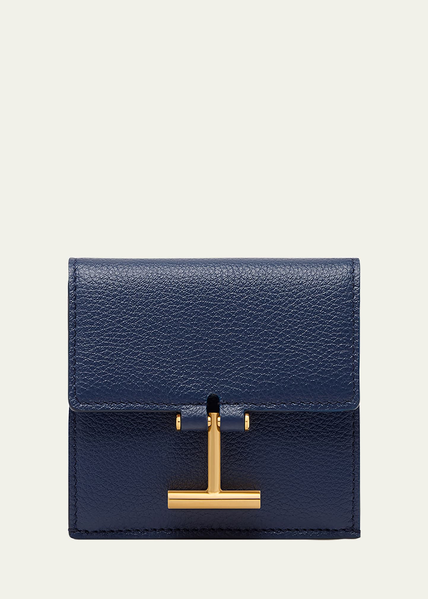 TOM FORD Flap Card Holder in Snake-Embossed Leather - Bergdorf Goodman
