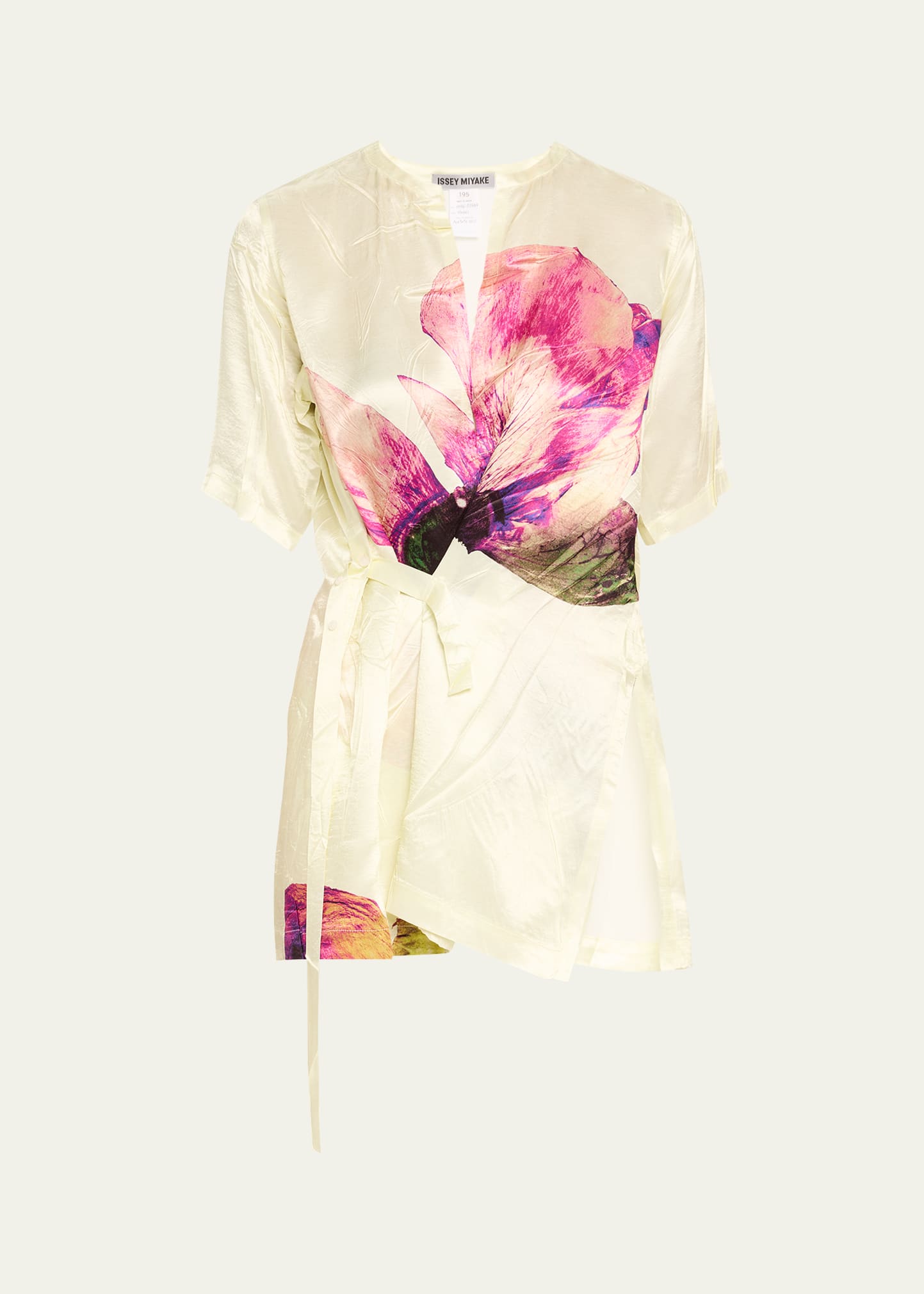 Issey Miyake Pressed Floral Printed Top - Bergdorf Goodman