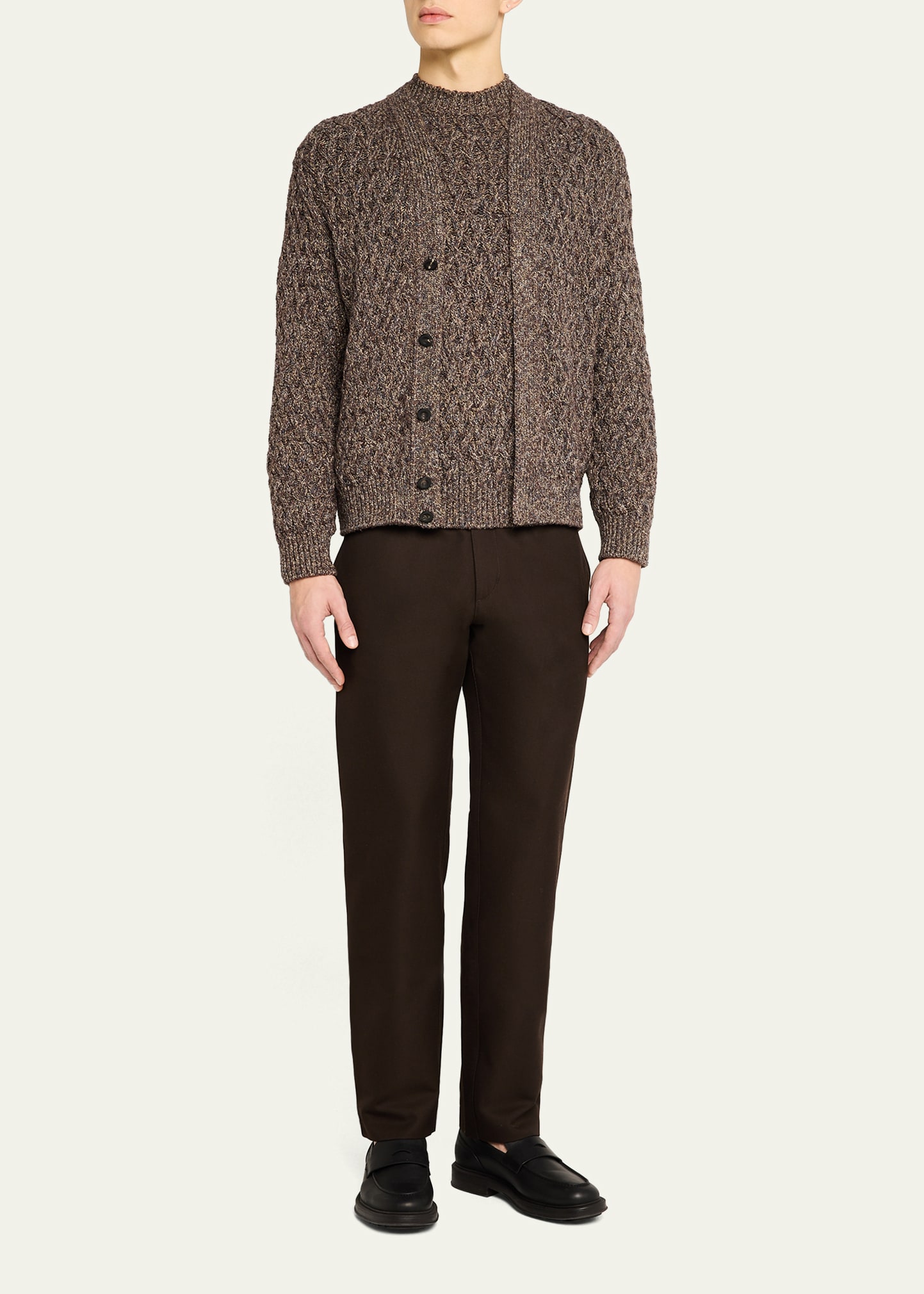 Loro Piana Men's Torriggia Cotton Cardigan - Bergdorf Goodman