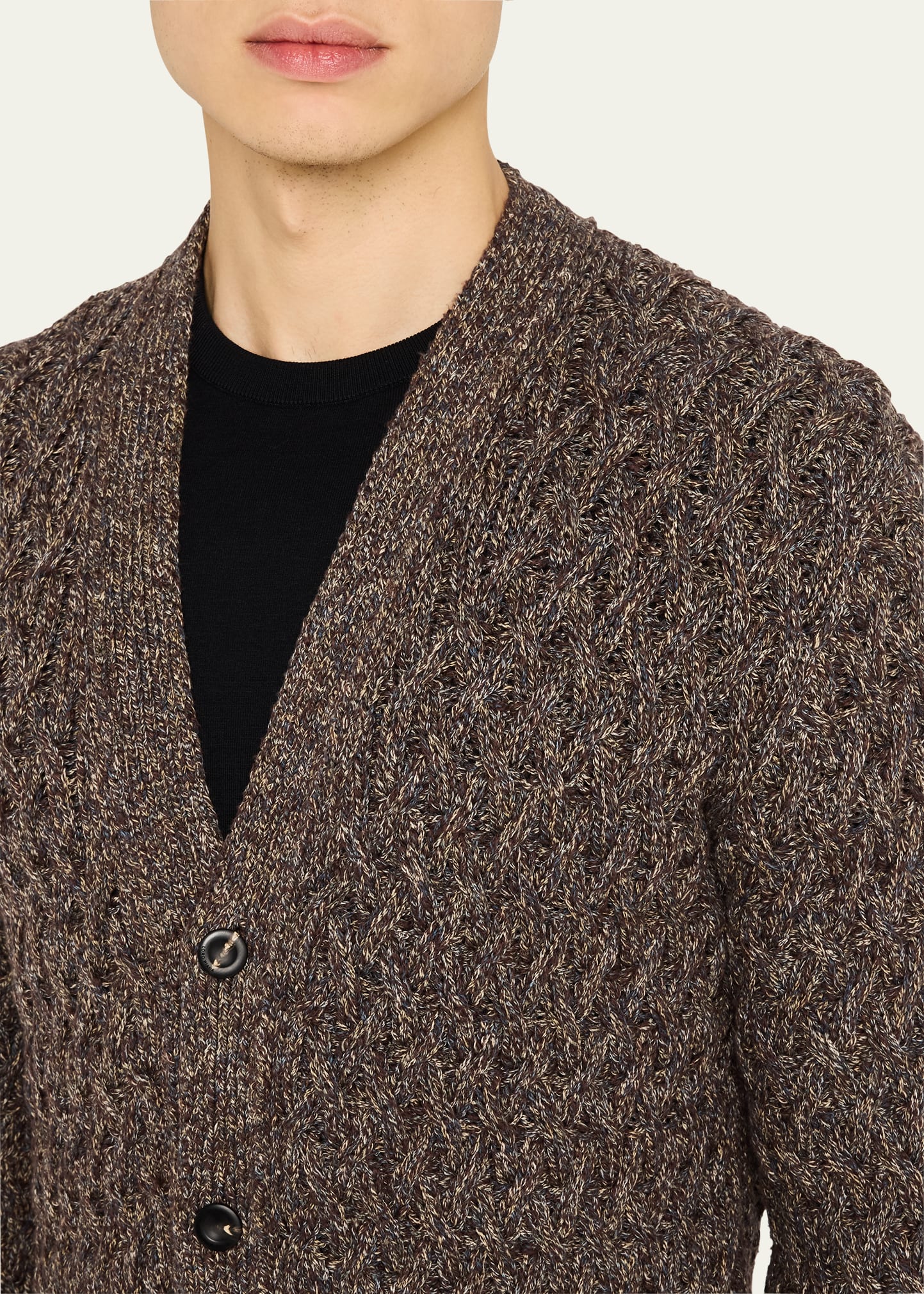 Loro Piana Men's Torriggia Cotton Cardigan - Bergdorf Goodman