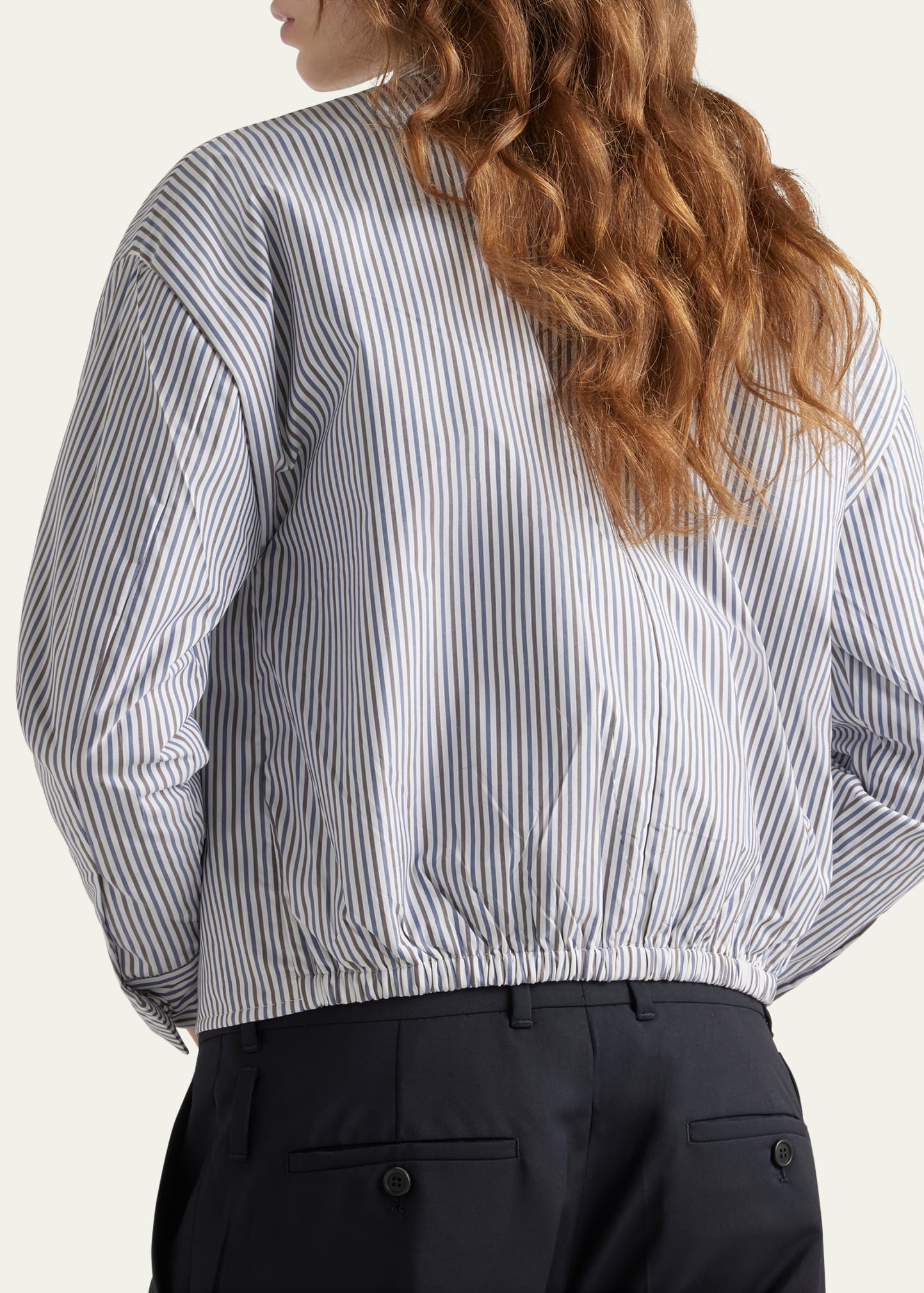 Prada Tricolor Striped Zip Jacket - Bergdorf Goodman