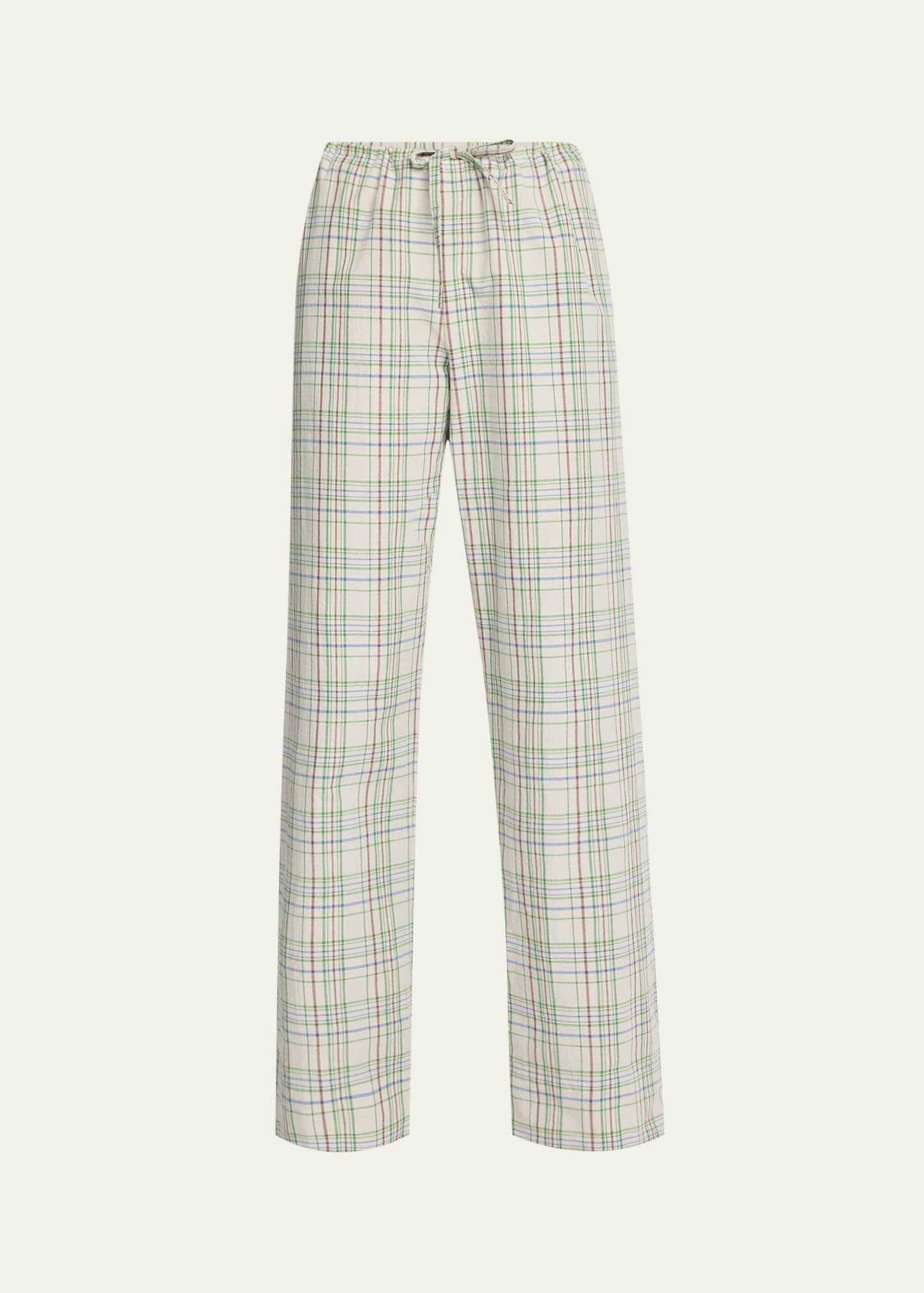 THE ROW Hypnosta Plaid Drawstring Pants - Bergdorf Goodman