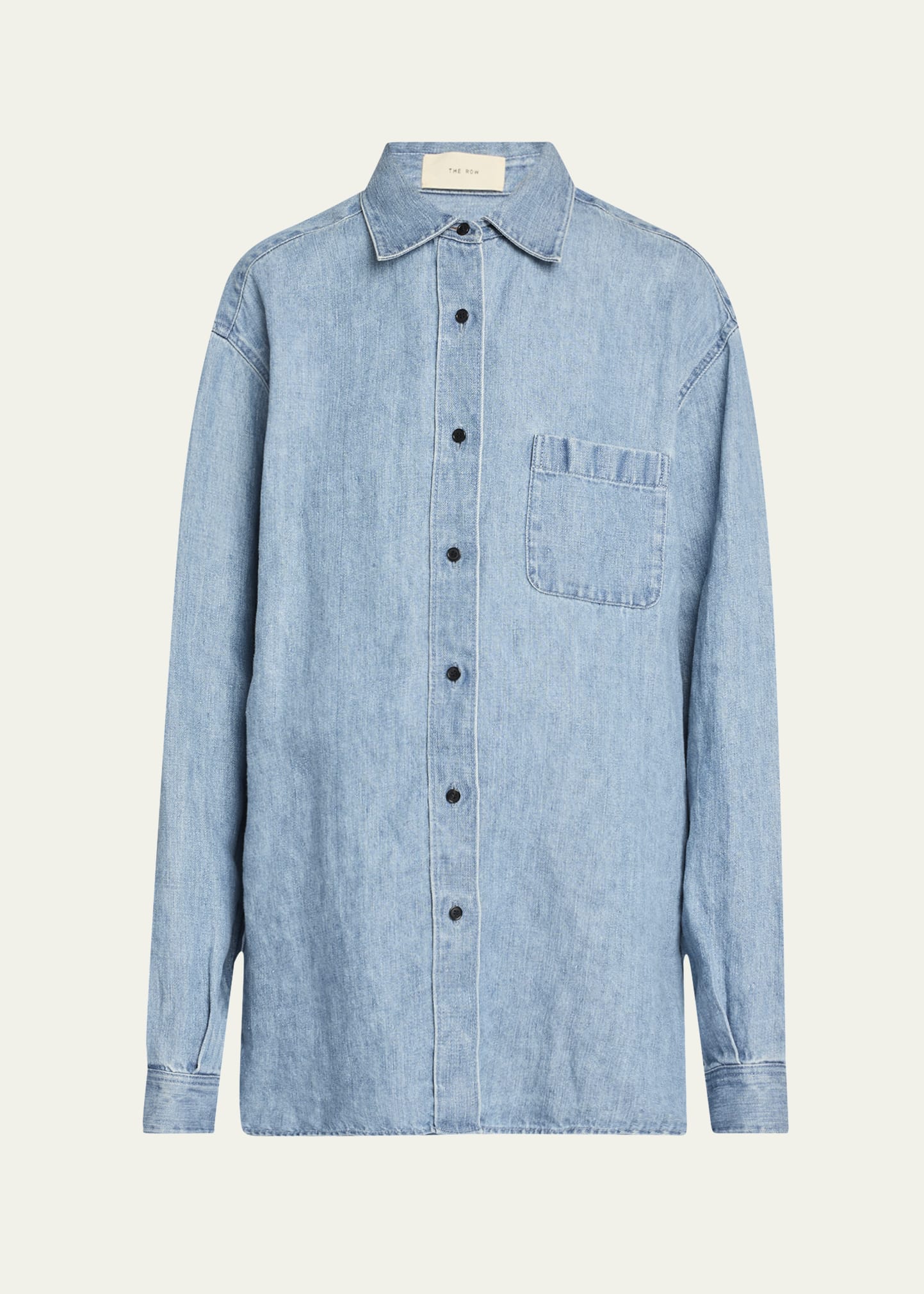 THE ROW Nesson Oversized Linen Button-Down Shirt - Bergdorf
