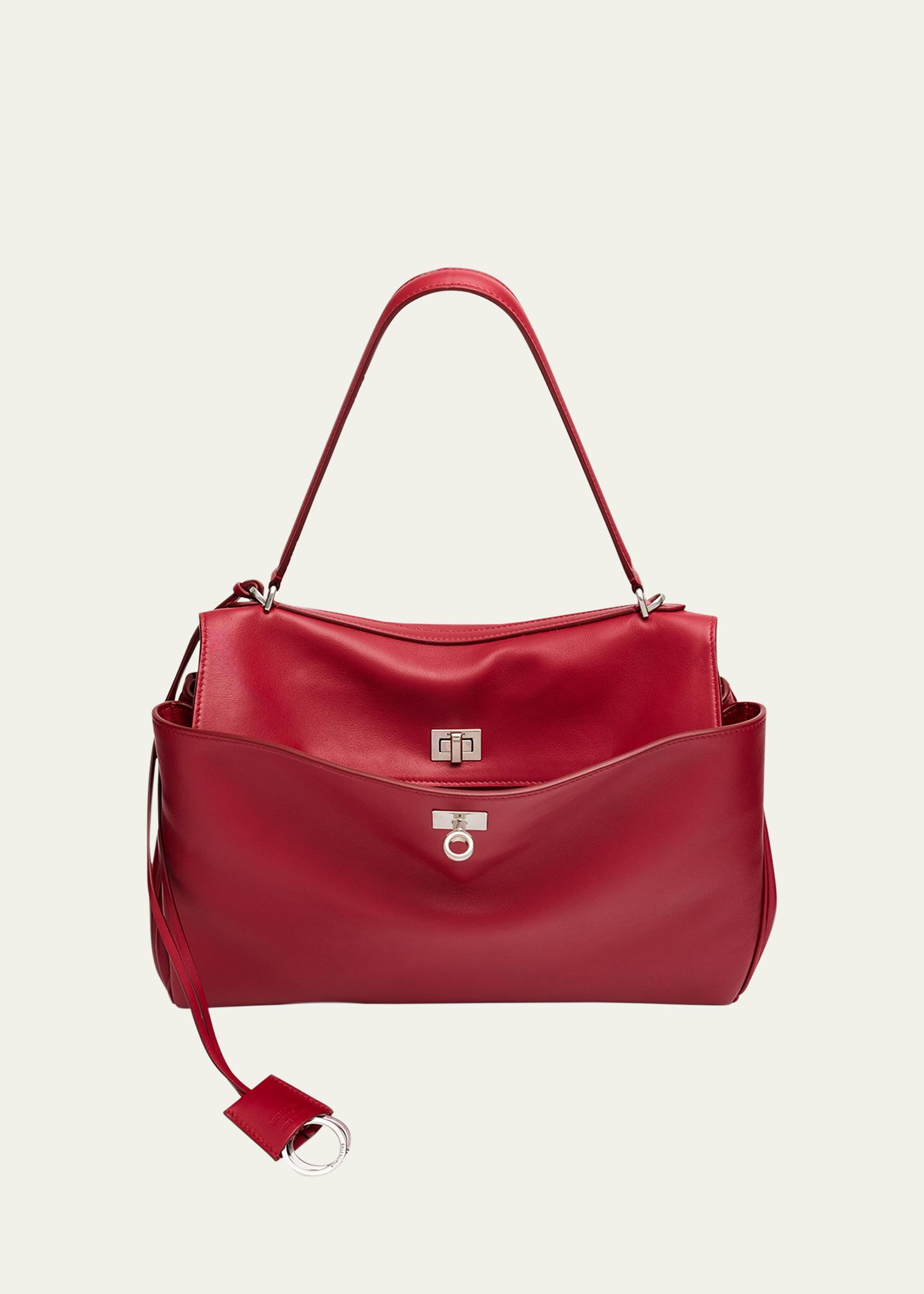 Balenciaga Rodeo Medium Leather Top-Handle Bag - Bergdorf Goodman