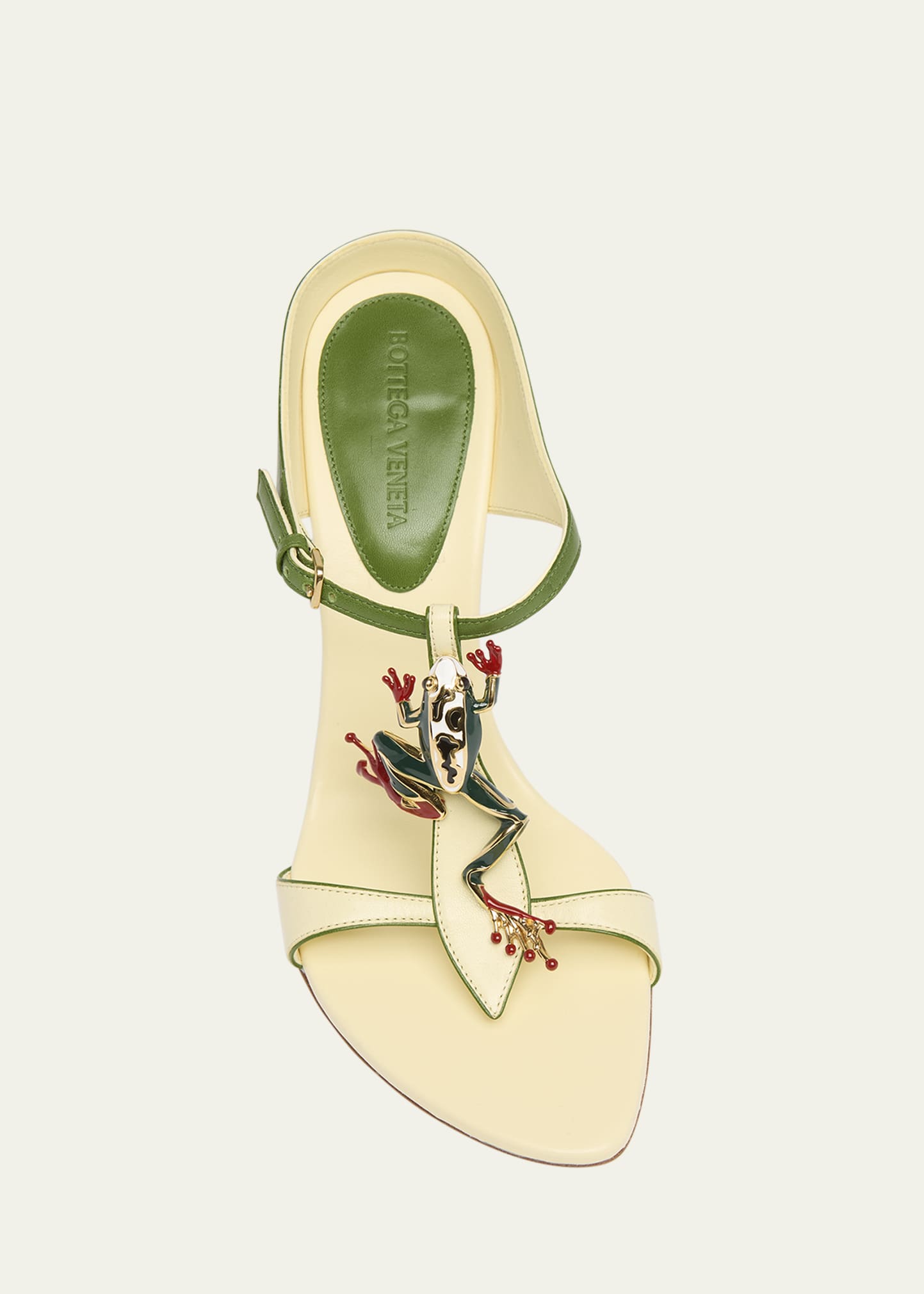 Bottega Venata Rana アーモンドトゥ ミュール サンダル Red Rana leather mules | BOTTEGA VENETA | NET-A-PORTER