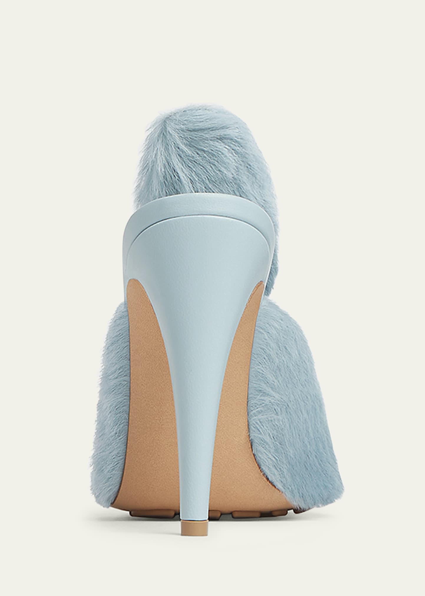 Bottega Veneta Knotted Calf Hair Mule Pumps - Bergdorf Goodman