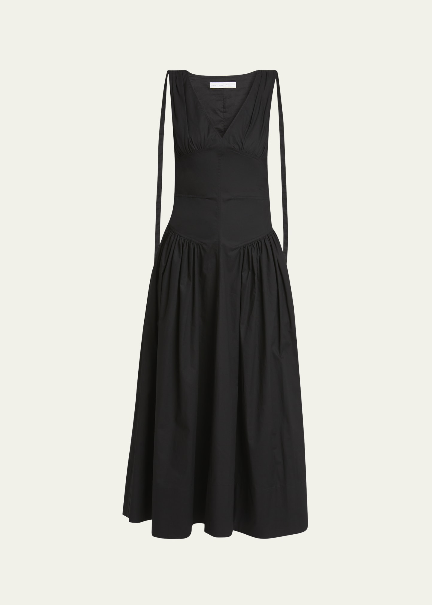 clayton poplin drop-waist dress