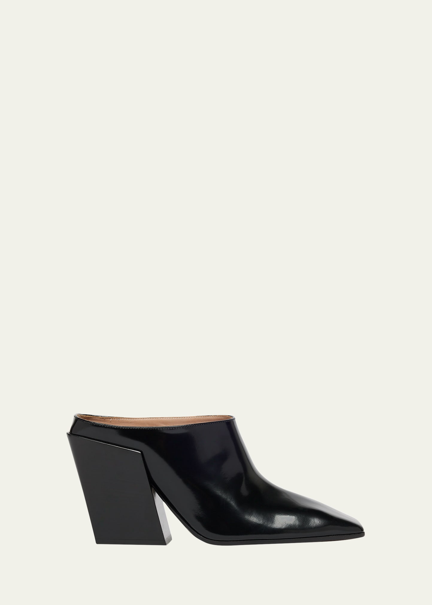 【高価値】 Bottega Bergdorf - Mules Square-Toe Leather Okinawa Veneta 靴