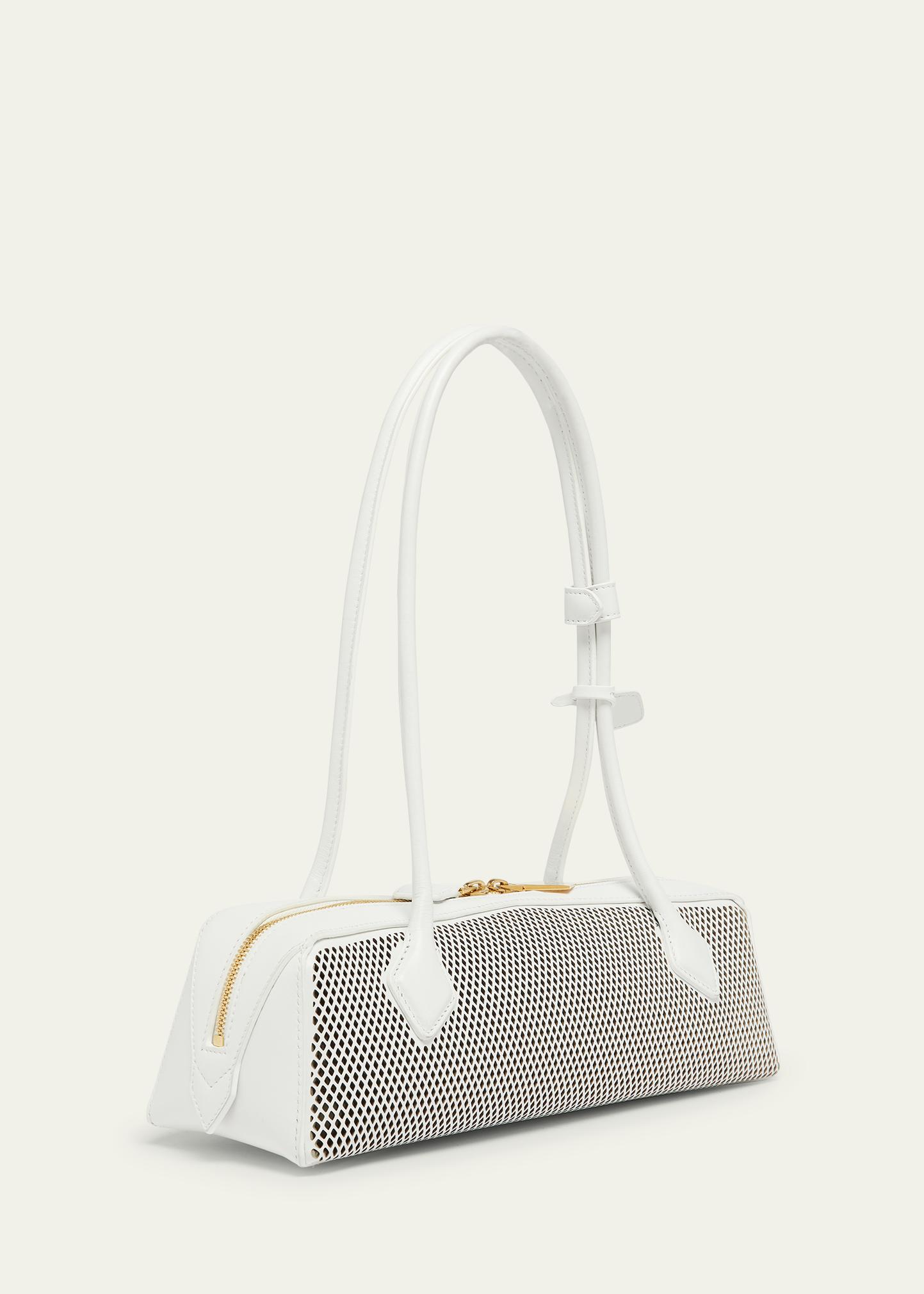 ALAÏA Le Teckel Medium Shoulder Bag in Fishnet Leather - Bergdorf