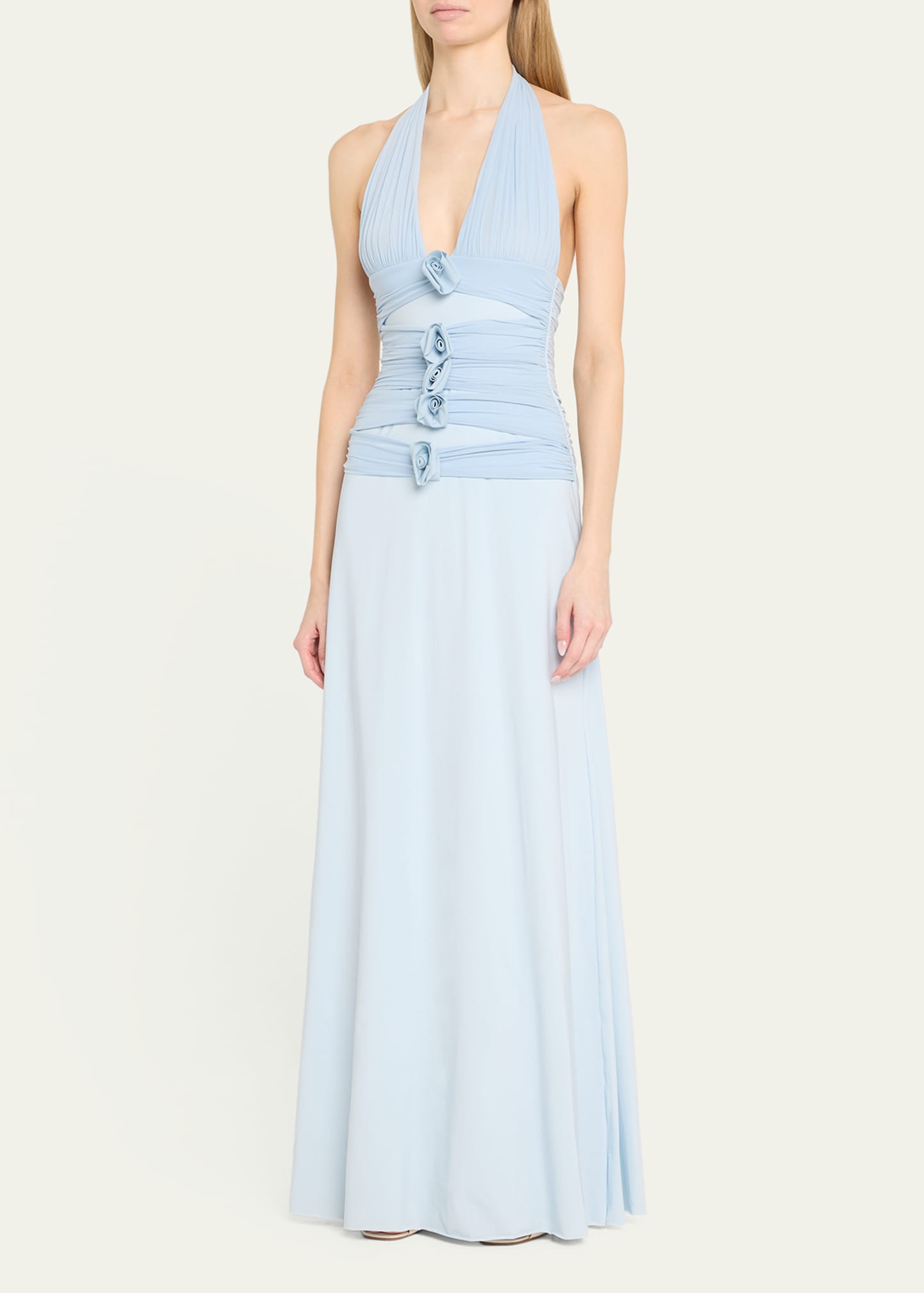 MAYGEL CORONEL Villadiego Halter Maxi Dress - Bergdorf Goodman