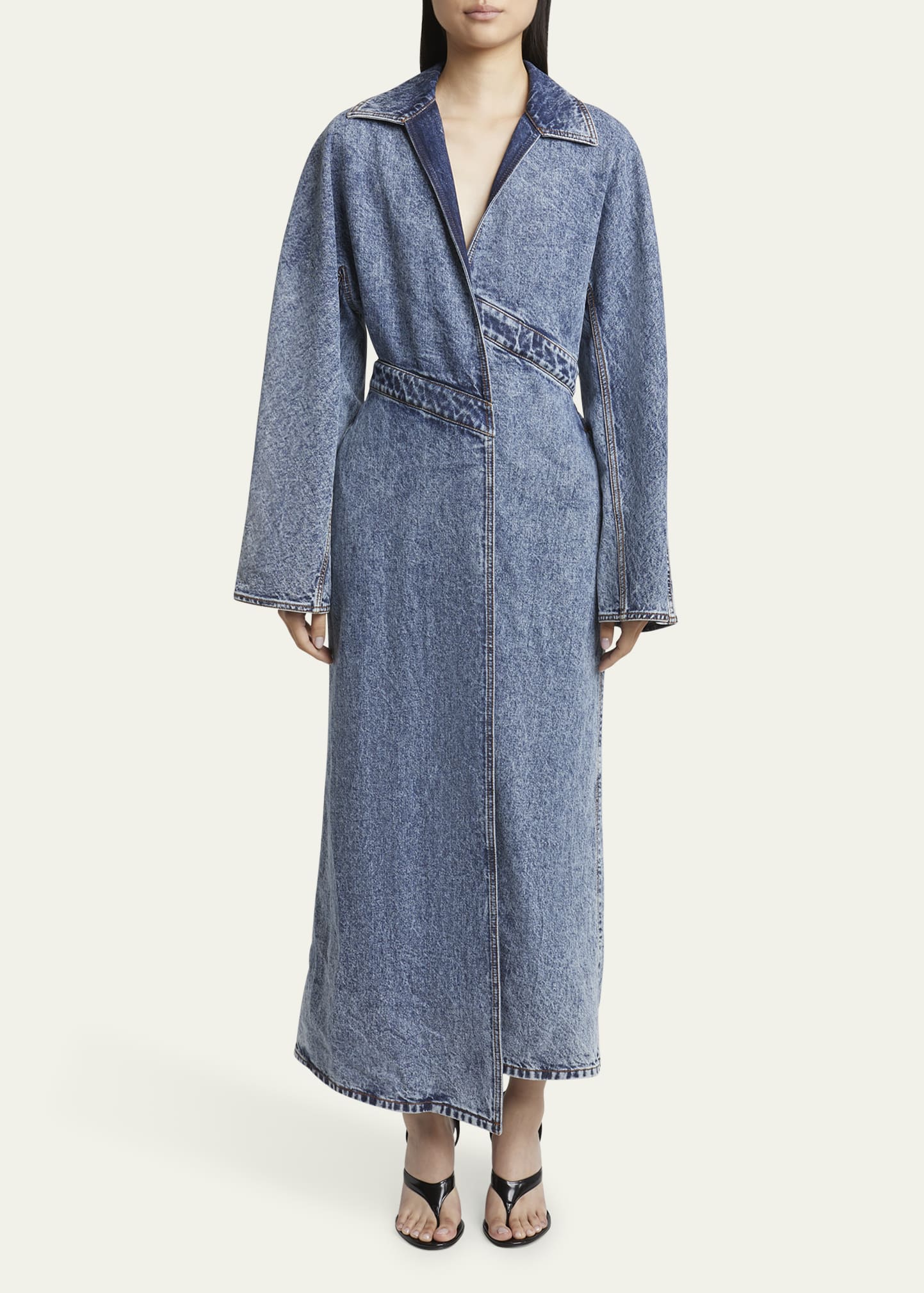 【関税&送料込】Alaia Wool Blend Wrap Trench Coat Alaïa Wool-Blend Trench Coat | Harrods UK