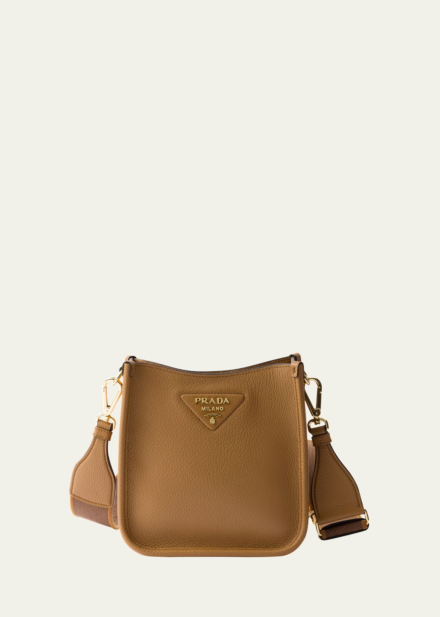 Prada Mini Daino Soft Leather Hobo Crossbody Bag - Bergdorf Goodman