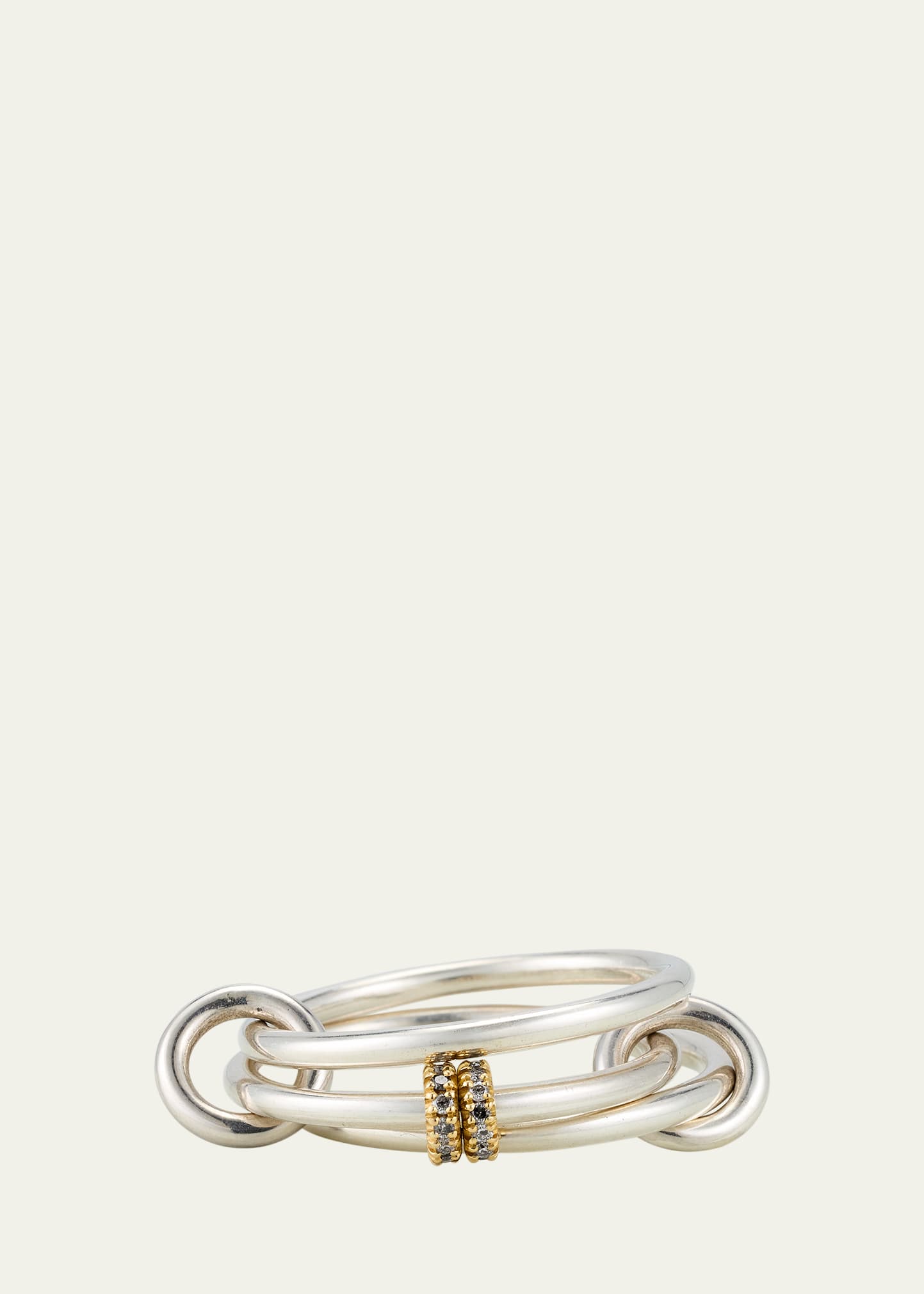 Spinelli Kilcollin Acacia SG Gris Three Link Ring in Sterling