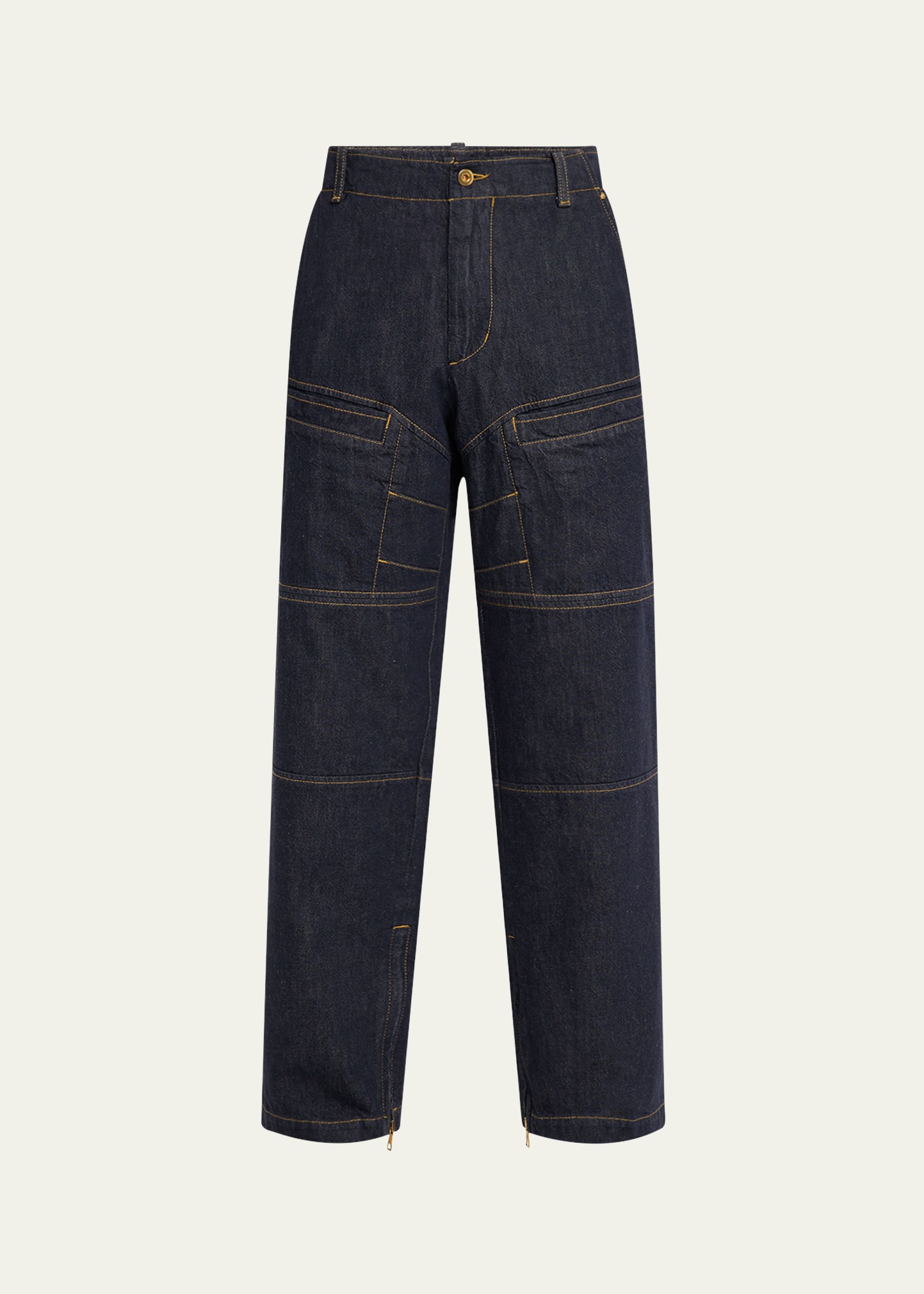【送料&関税込】Moncler Genius Flared Cropped Jeans Moncler genius X palm angels wide drawstring jeans available