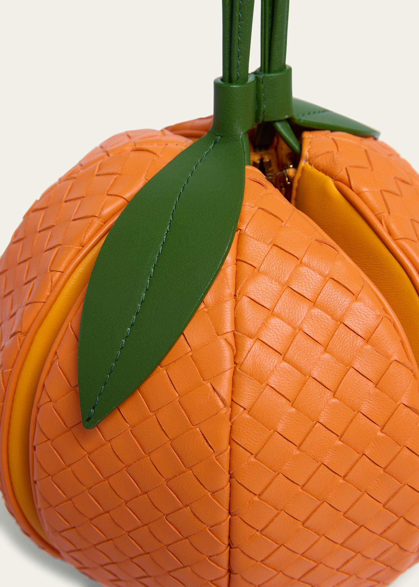 Bottega Veneta Orange Pouch Crossbody Bag - Bergdorf Goodman