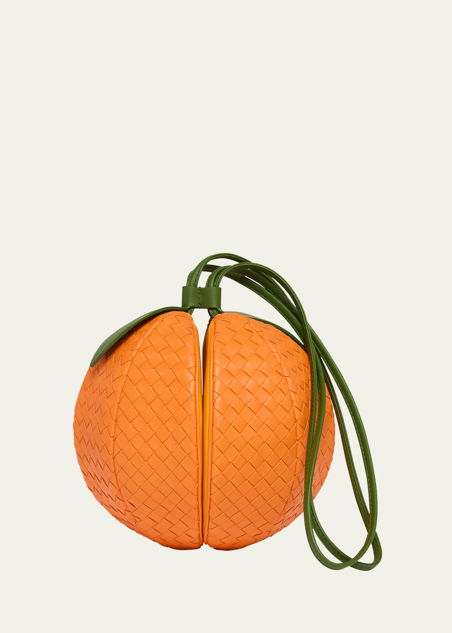 Bottega Veneta Orange Pouch Crossbody Bag - Bergdorf Goodman
