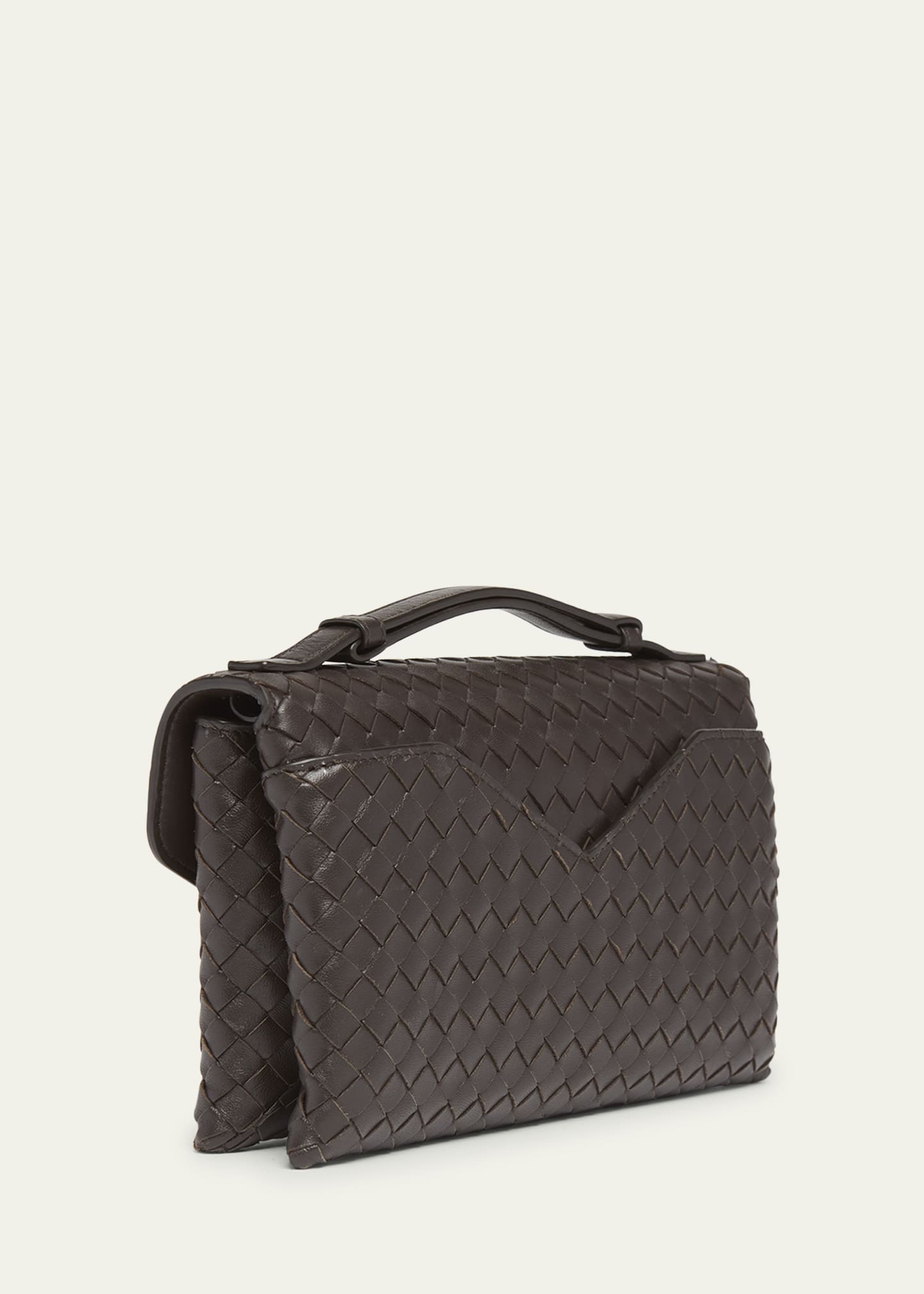 Bottega Veneta Knot Lock Leather Top-Handle Bag - Bergdorf