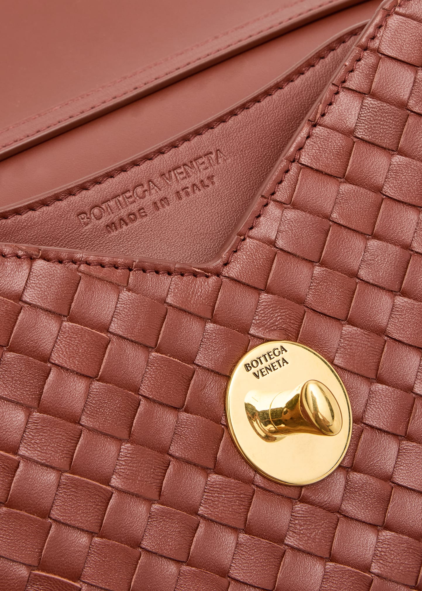 Bottega Veneta Knot Lock Leather Top-Handle Bag - Bergdorf