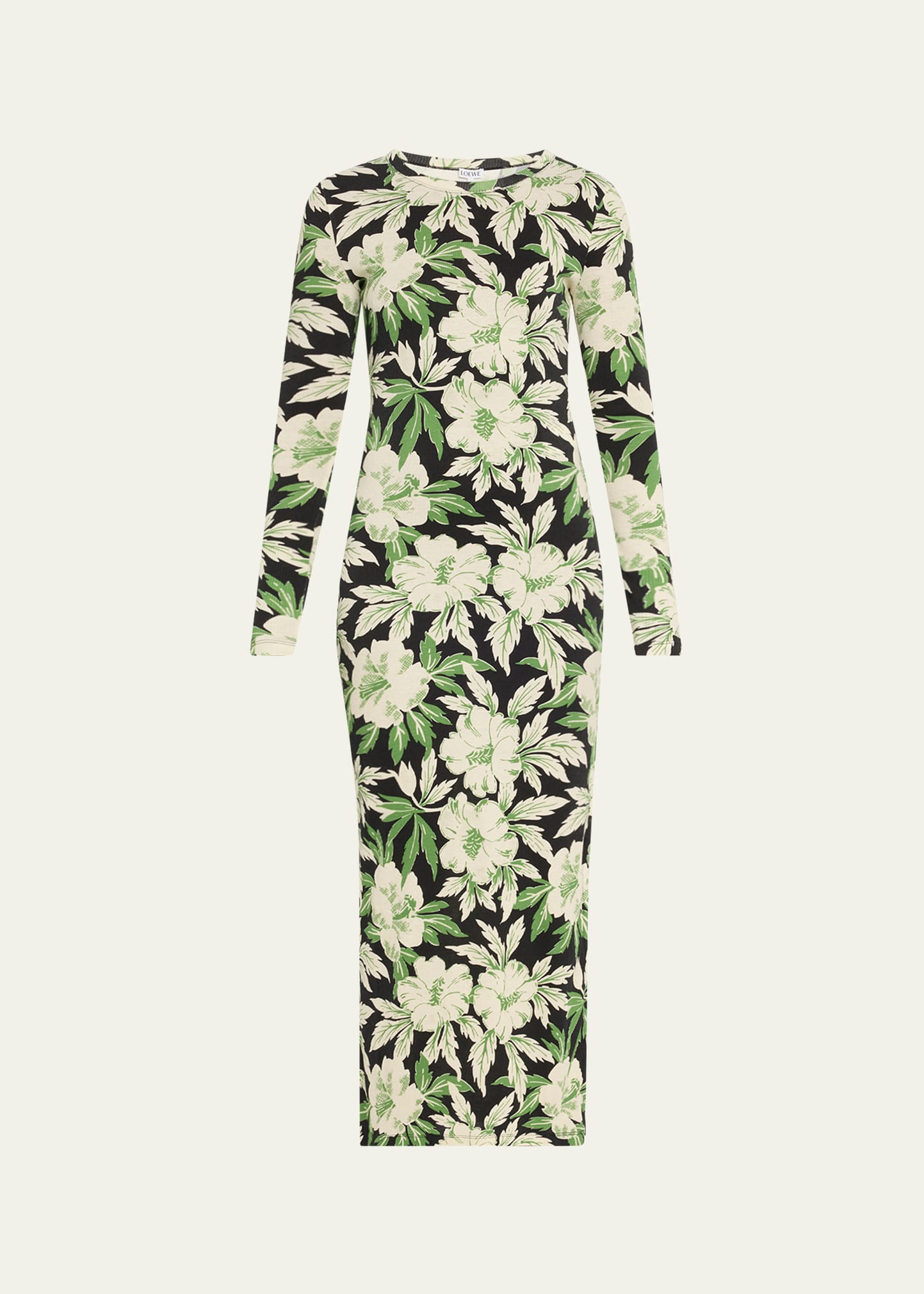Loewe Floral Printed Mesh Tube Dress - Bergdorf Goodman
