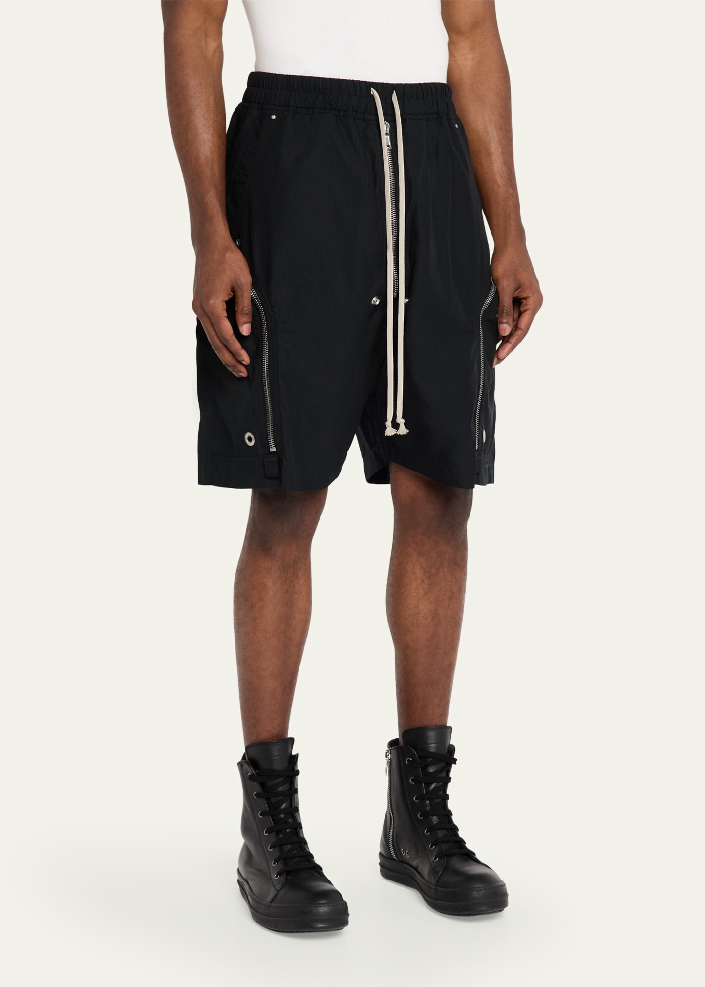 DRKSHDW RICK OWENS Men's Bauhaus Drawstring Shorts - Bergdorf Goodman