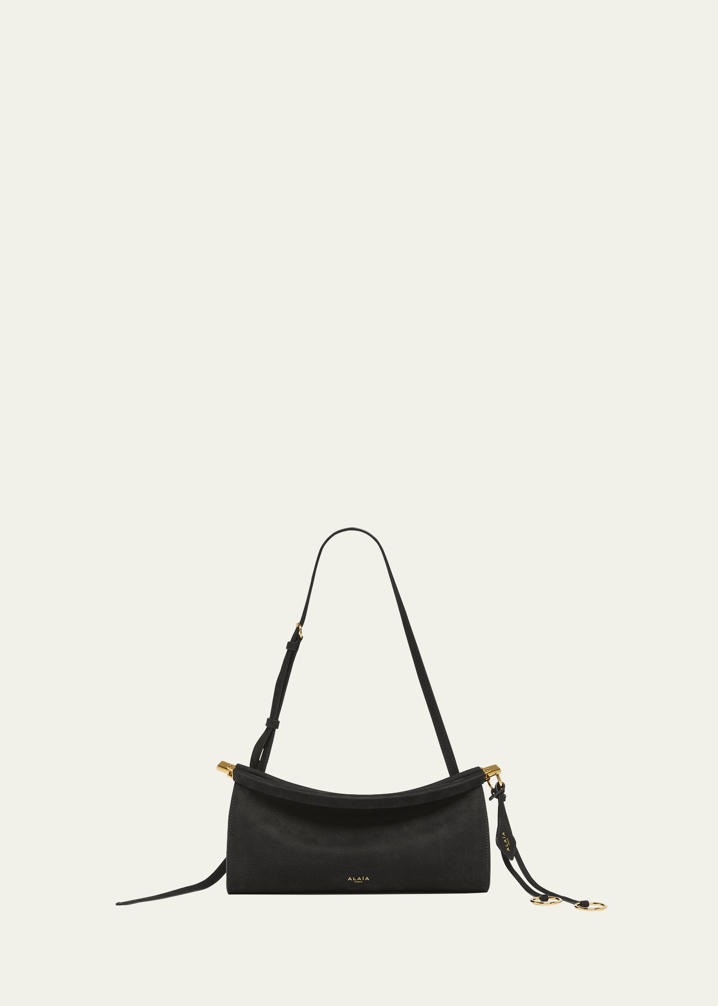 ALAIA Le Click Small Shoulder Bag in Nubuck Leather - Bergdorf Goodman