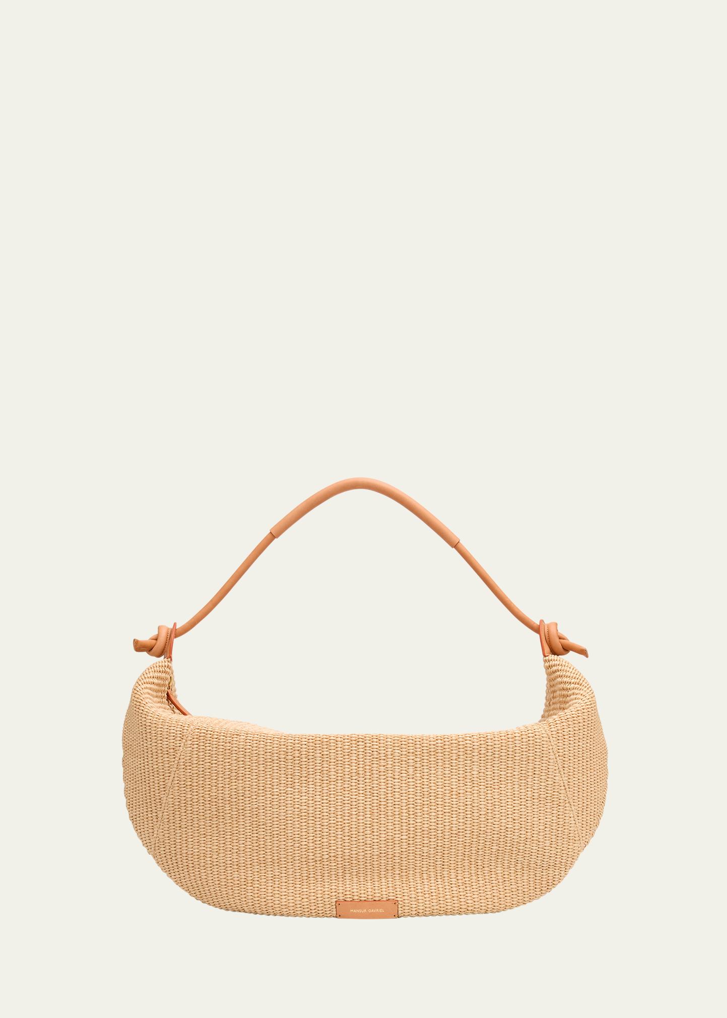 Mansur Gavriel Fortuna Knot Woven Shoulder Bag - Bergdorf Goodman
