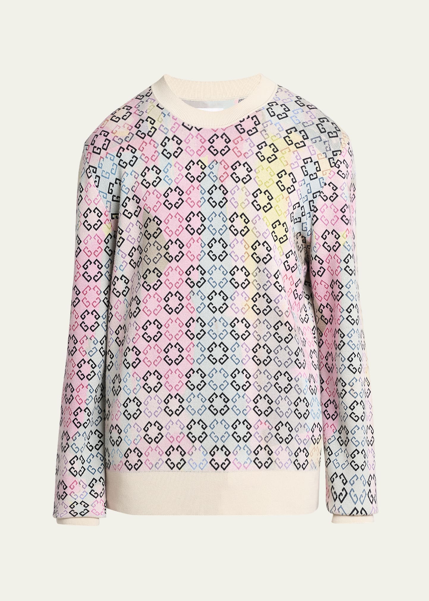 Givenchy Men's Multicolor Monogram Sweater - Bergdorf Goodman