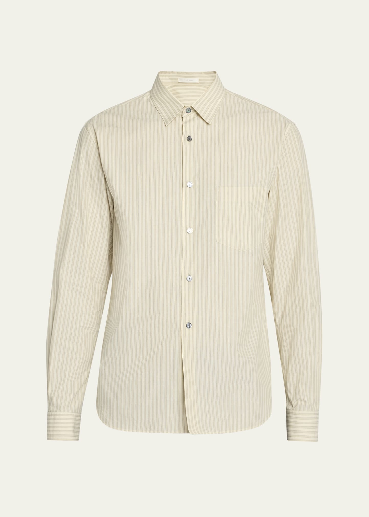 ザロウ The Row Ashford シャツ THE ROW Men's Ashford Striped Sport Shirt - Bergdorf Goodman