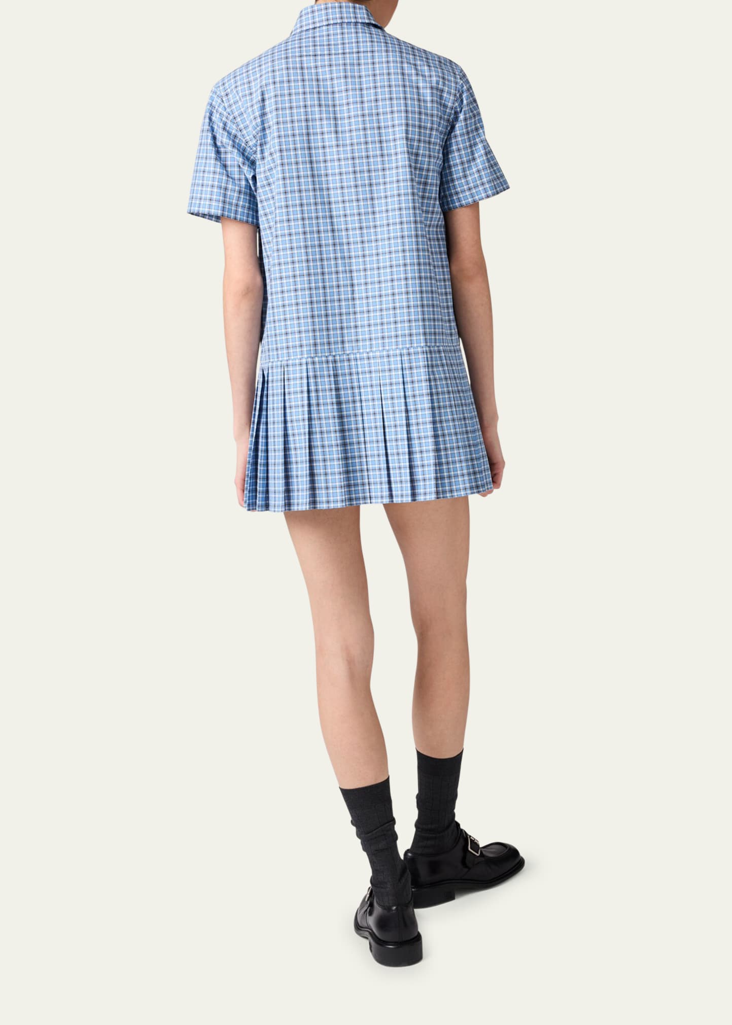 新品her lip to Checked Shirt Mini Dress S】herlipto Checked Shirt Mini Dress herlipto Checked Shirt