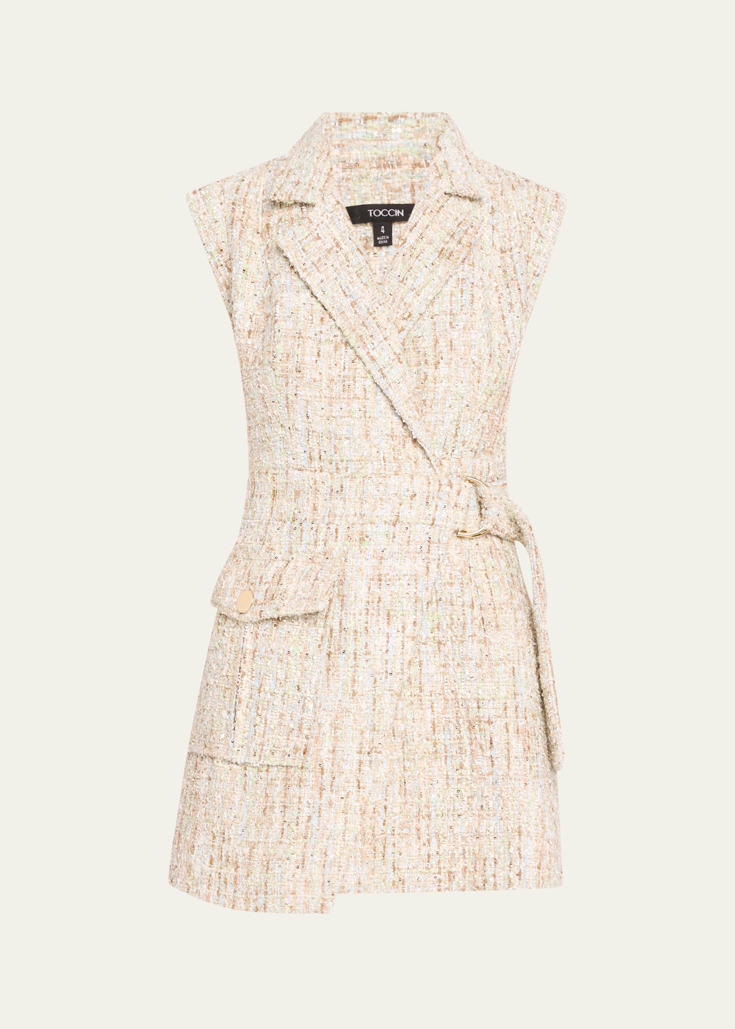 everly safari wrap dress