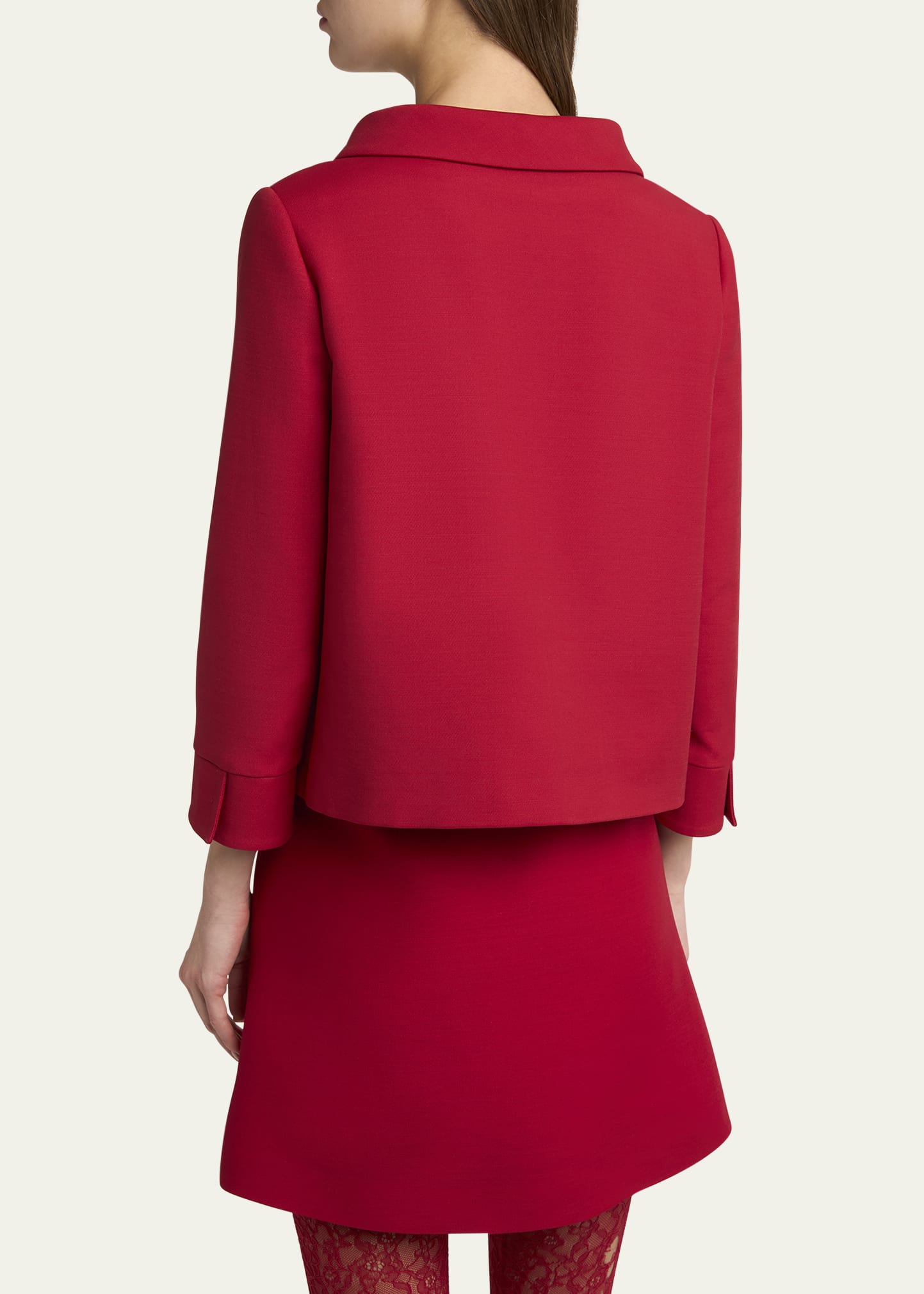 Valentino Garavani Crepe Couture Heart Button Jacket