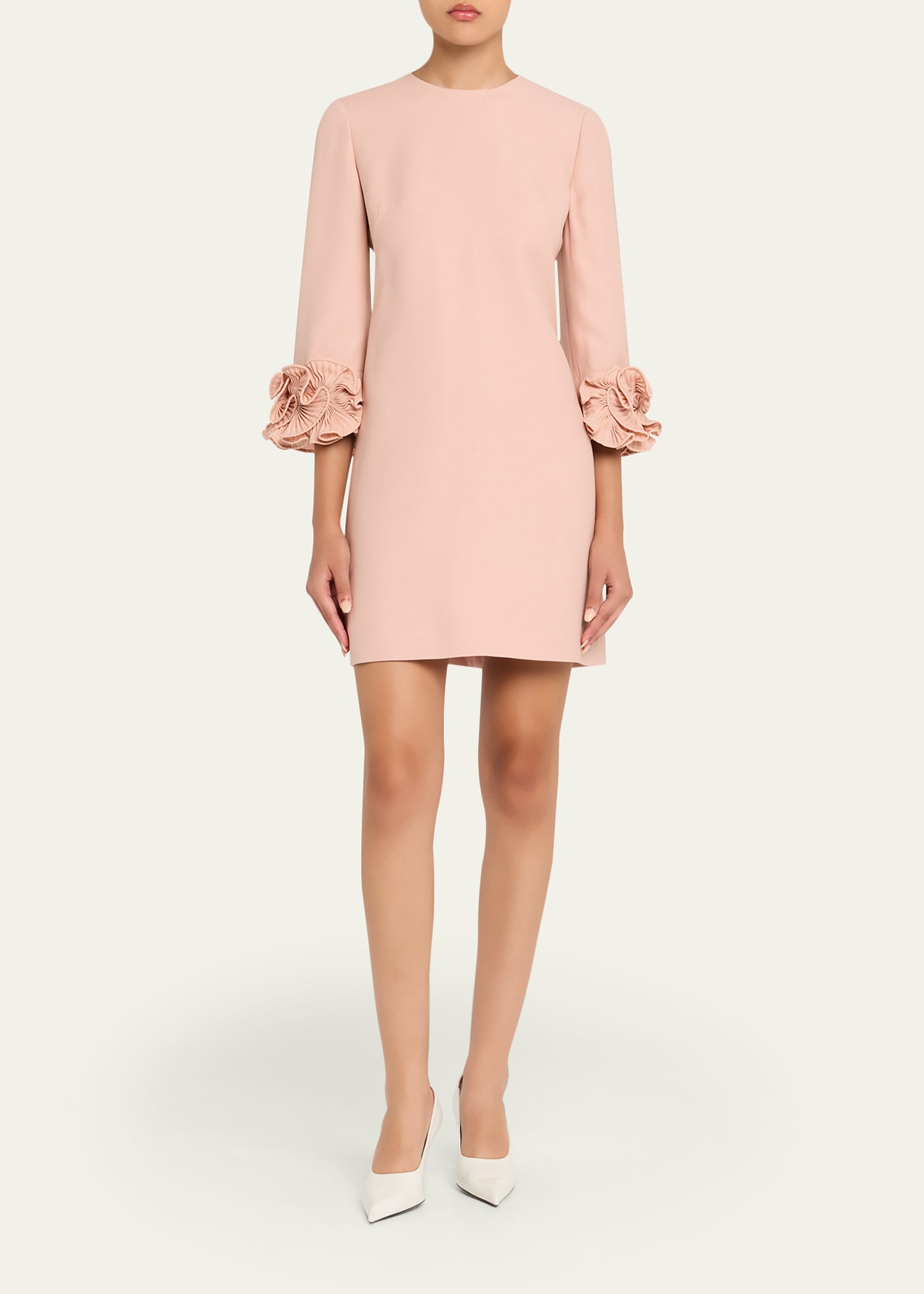 valentino garavani crepe couture short dress Valentino Embroidered Crepe Couture Short Dress Woman Black/gold/silver 42