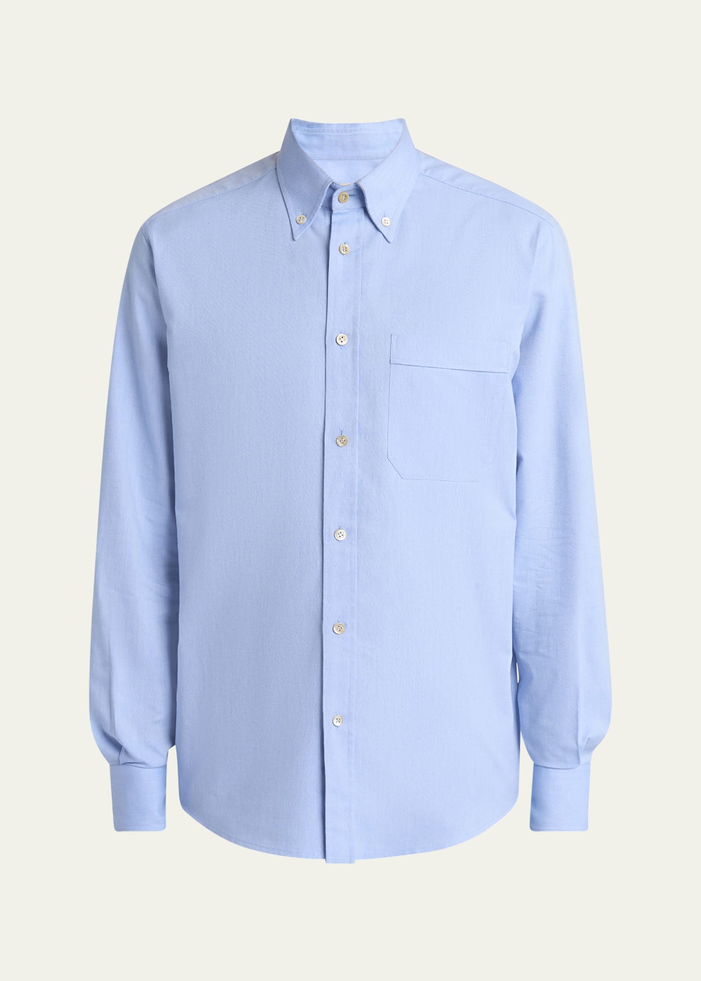 Valentino Garavani Men's Oxford Button-Collar Dress Shirt